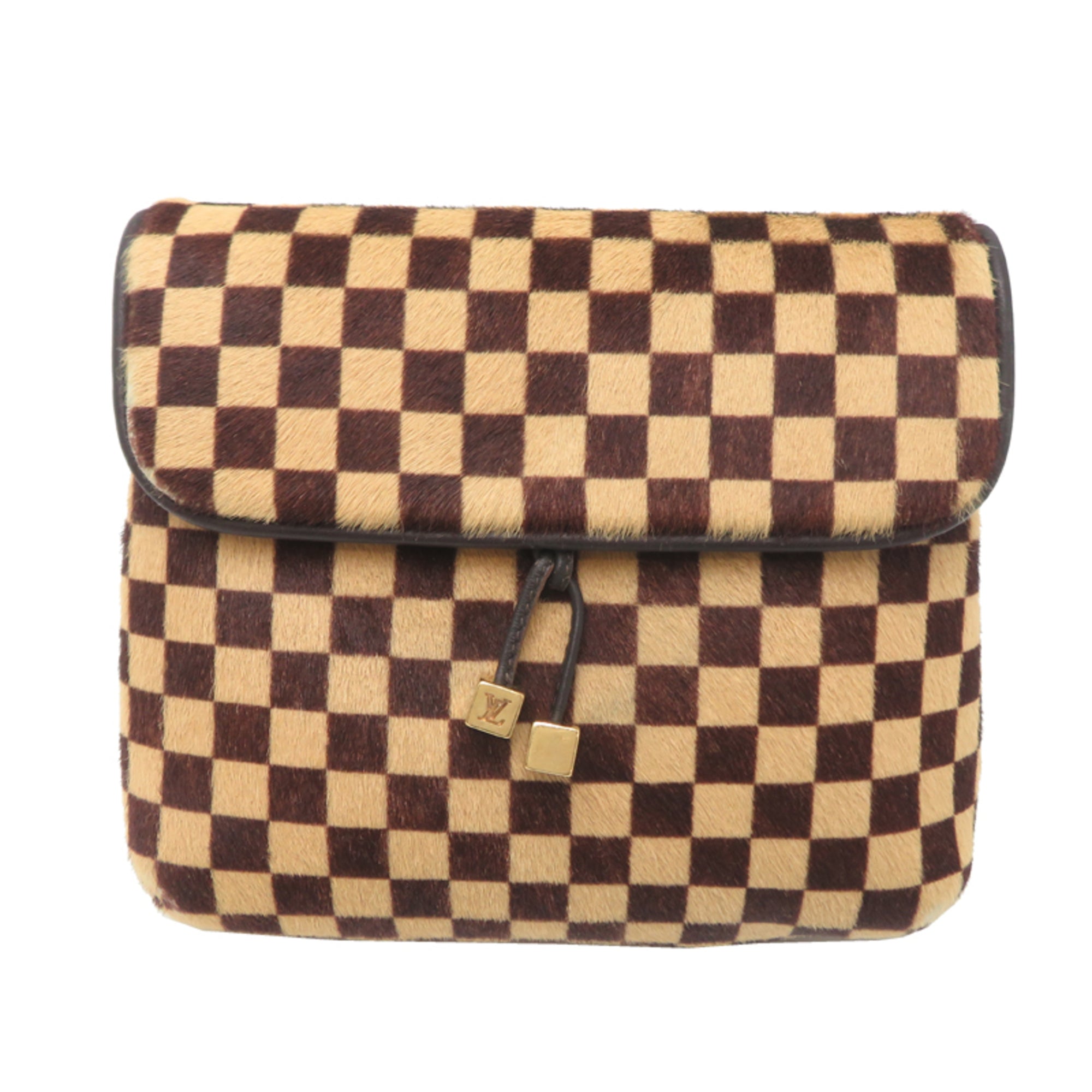 Louis Vuitton Brown Ebene Leather Shoulder Bag (Pre-Owned)