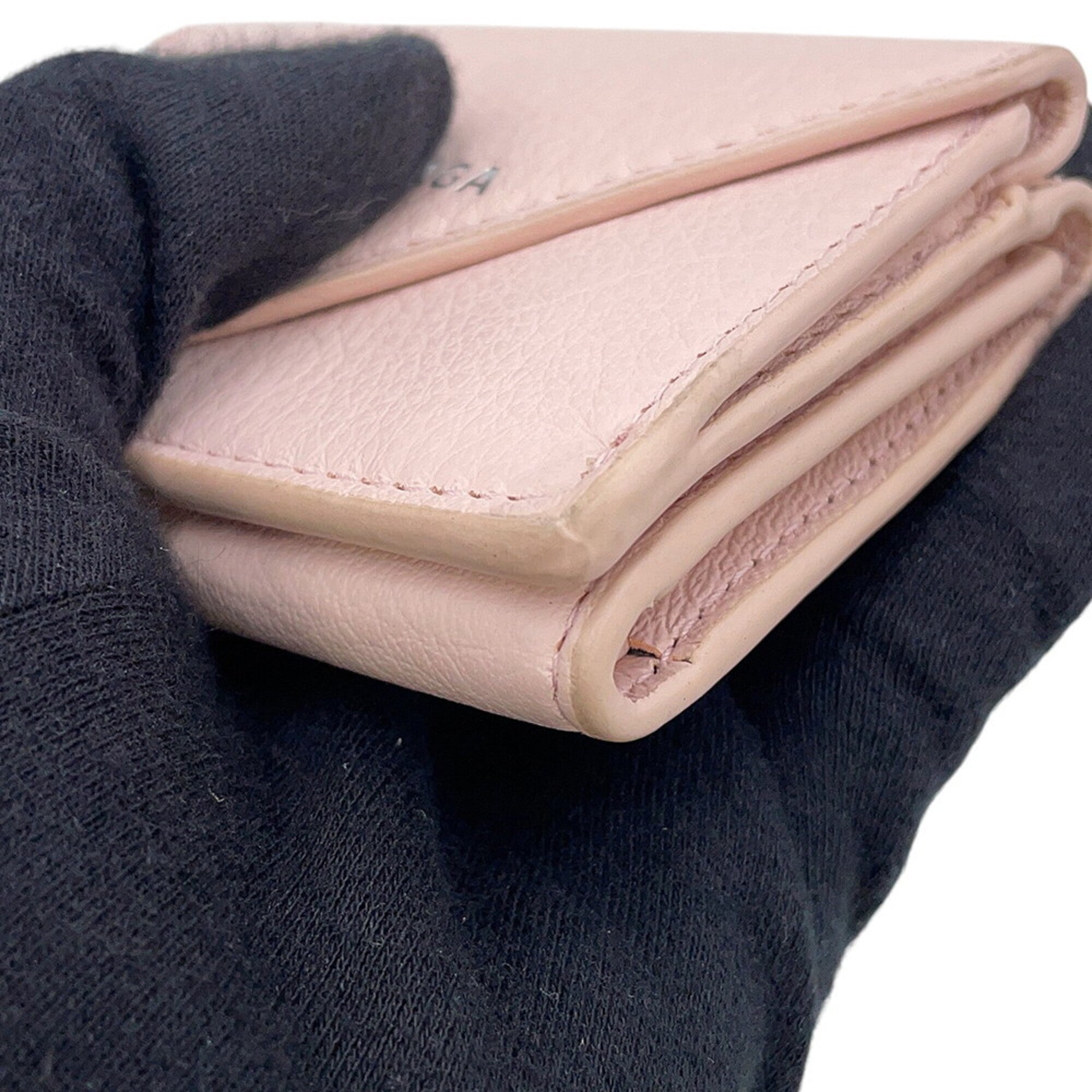 Balenciaga Pink Leather Wallet (Tri-Fold) (Pre-Owned)