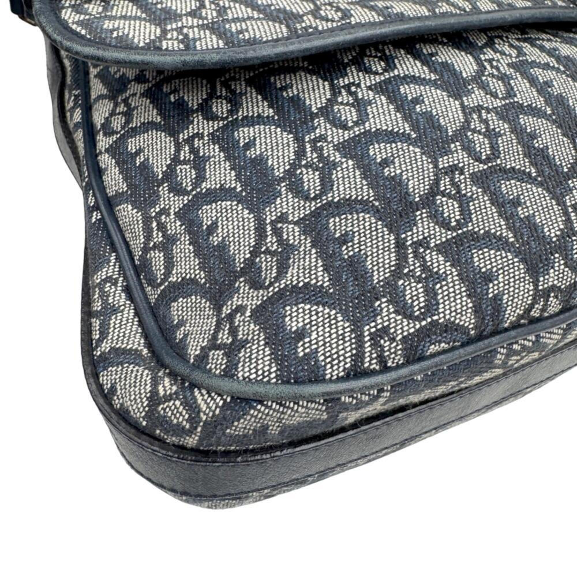 Christian Dior Blue Canvas Shoulder Bag (Pre-Owned)