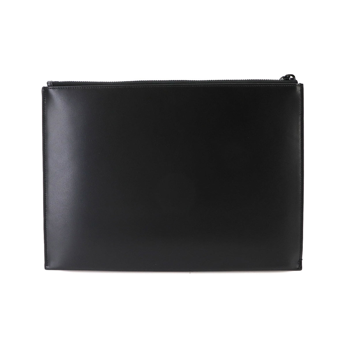 Saint Laurent Black Leather Clutch Bag Handbag (Pre-Owned)