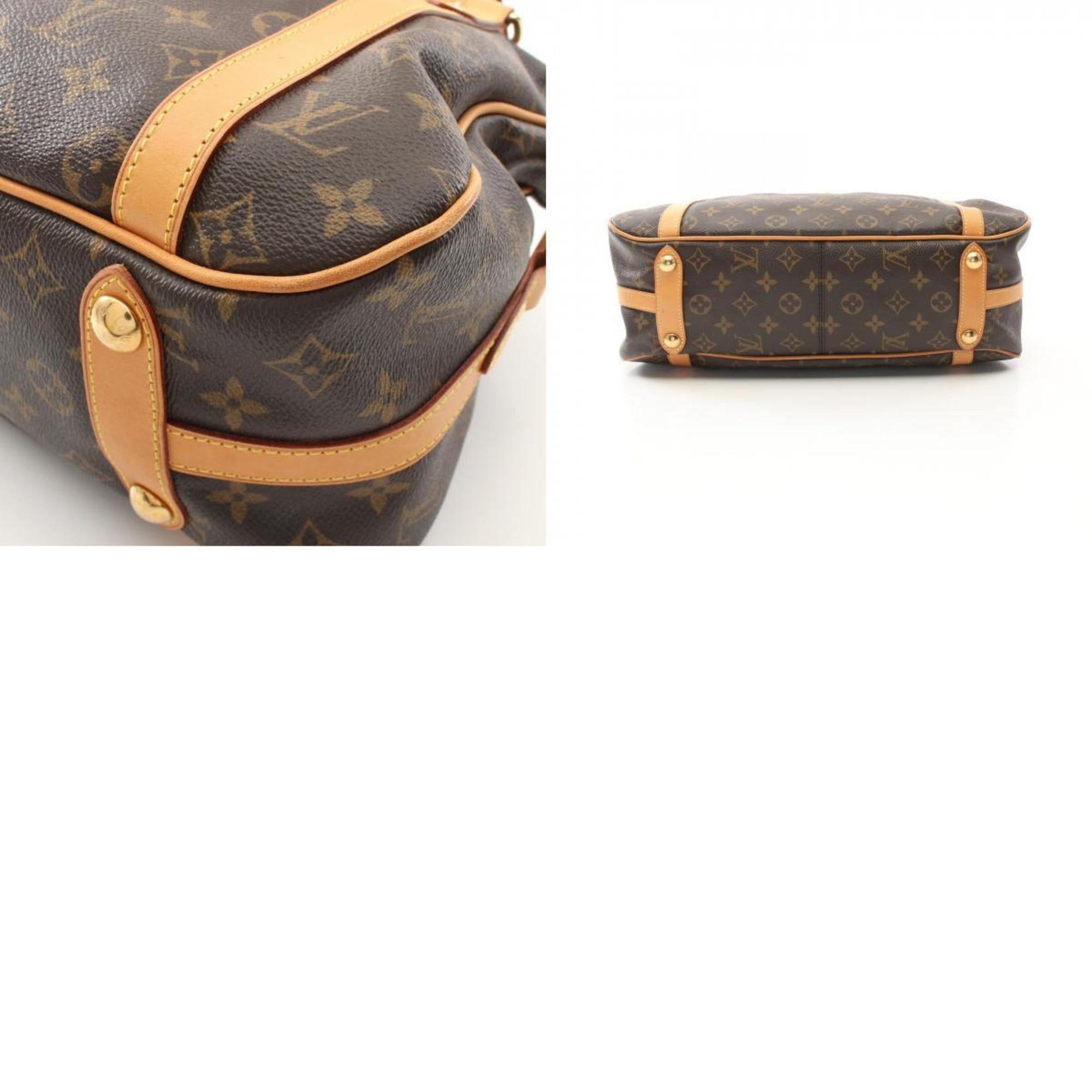 Louis Vuitton Brown Pvc Coated Canvas Leather Shoulder Bag (Pre-Owned)