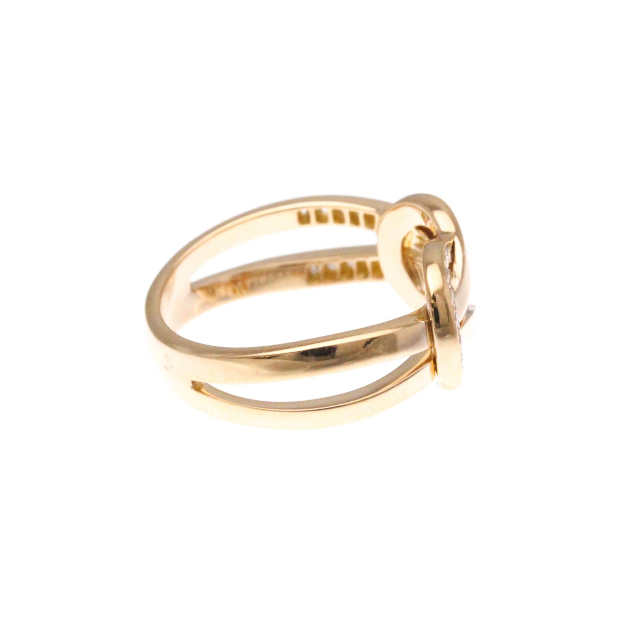 Fred Paris Force 10 Ring 18K Pink Gold And Diamonds Gold Pink_Gold Ring Jewelry (Pre-Owned)