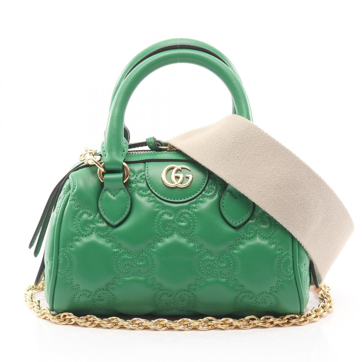 Gucci Green Leather Handbag (Pre-Owned)