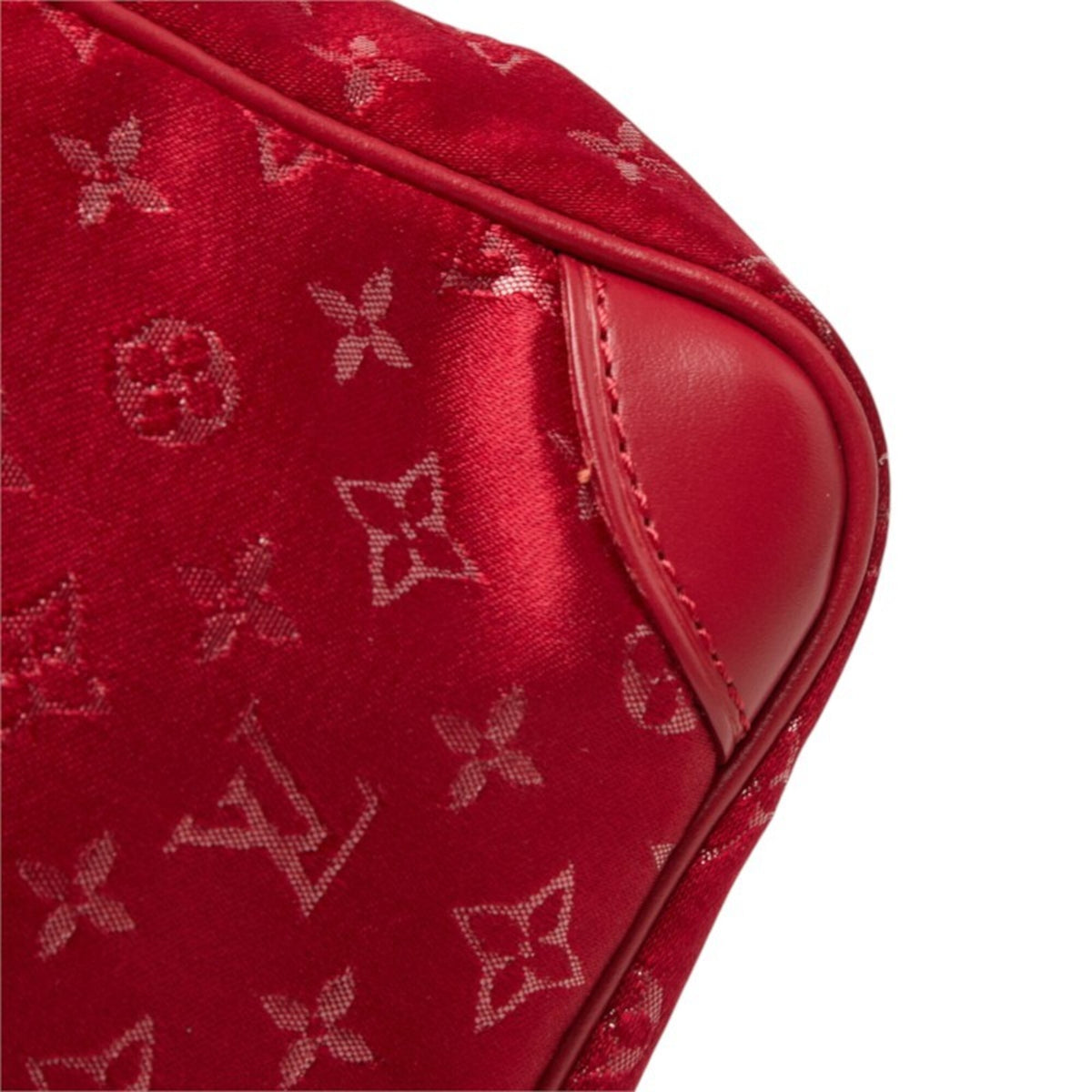 Louis Vuitton Monogram Red Color Rouge Leather Handbag Shoulder Bag (Pre-Owned)