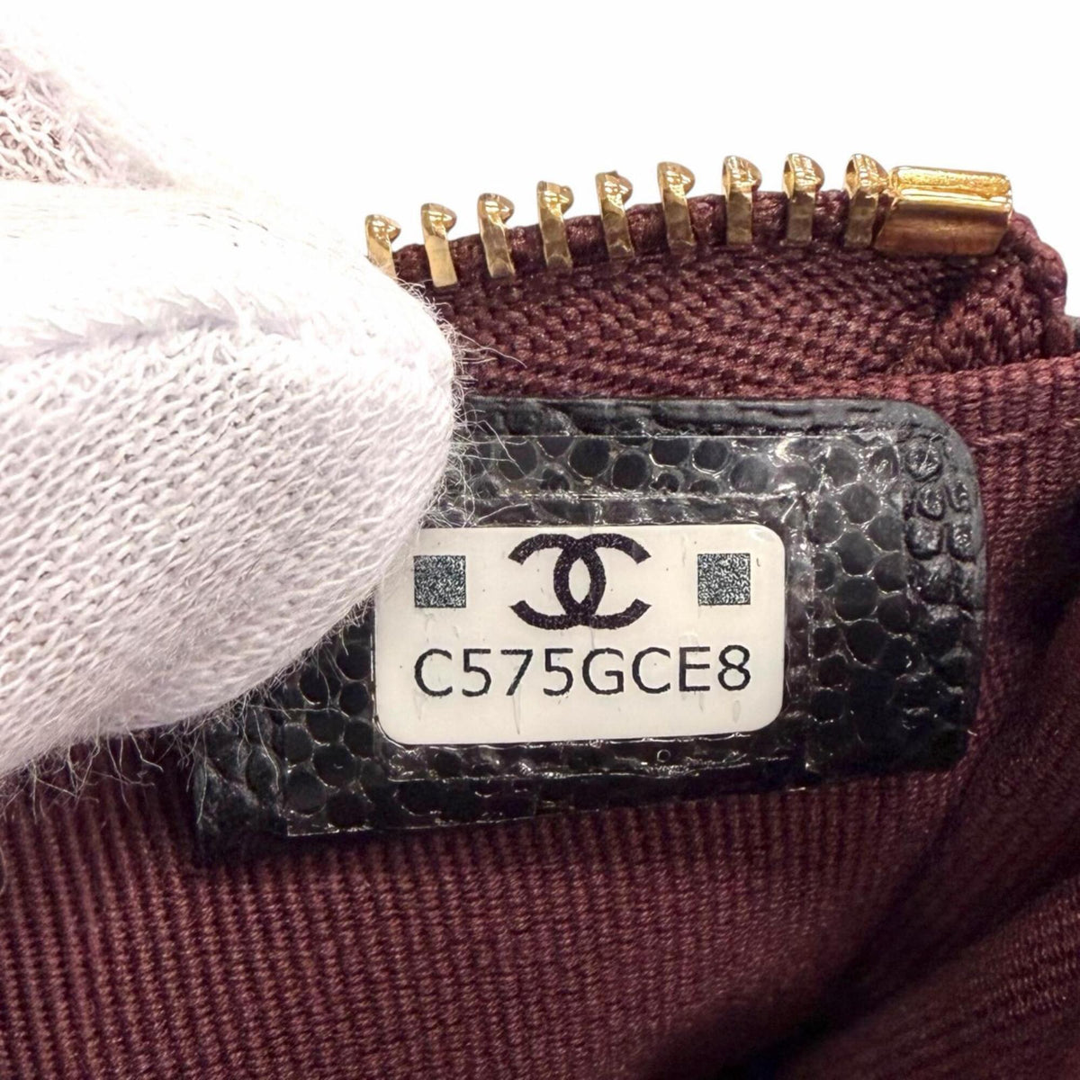 Chanel Black Grained Calfskin Pouch (Pre-Owned)