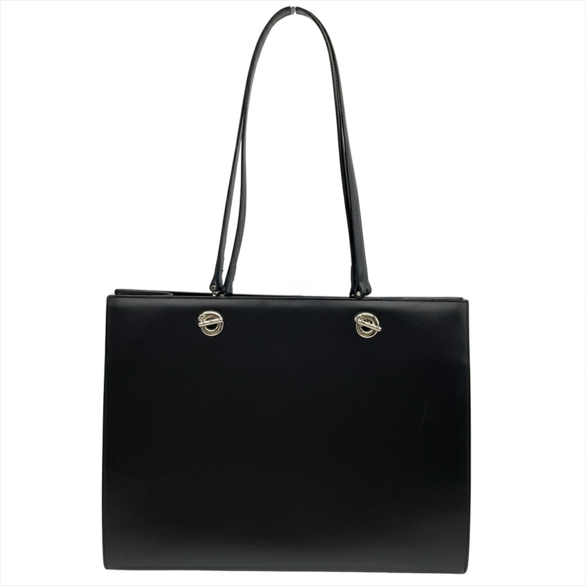 Cartier Black Leather Tote Bag (Pre-Owned)