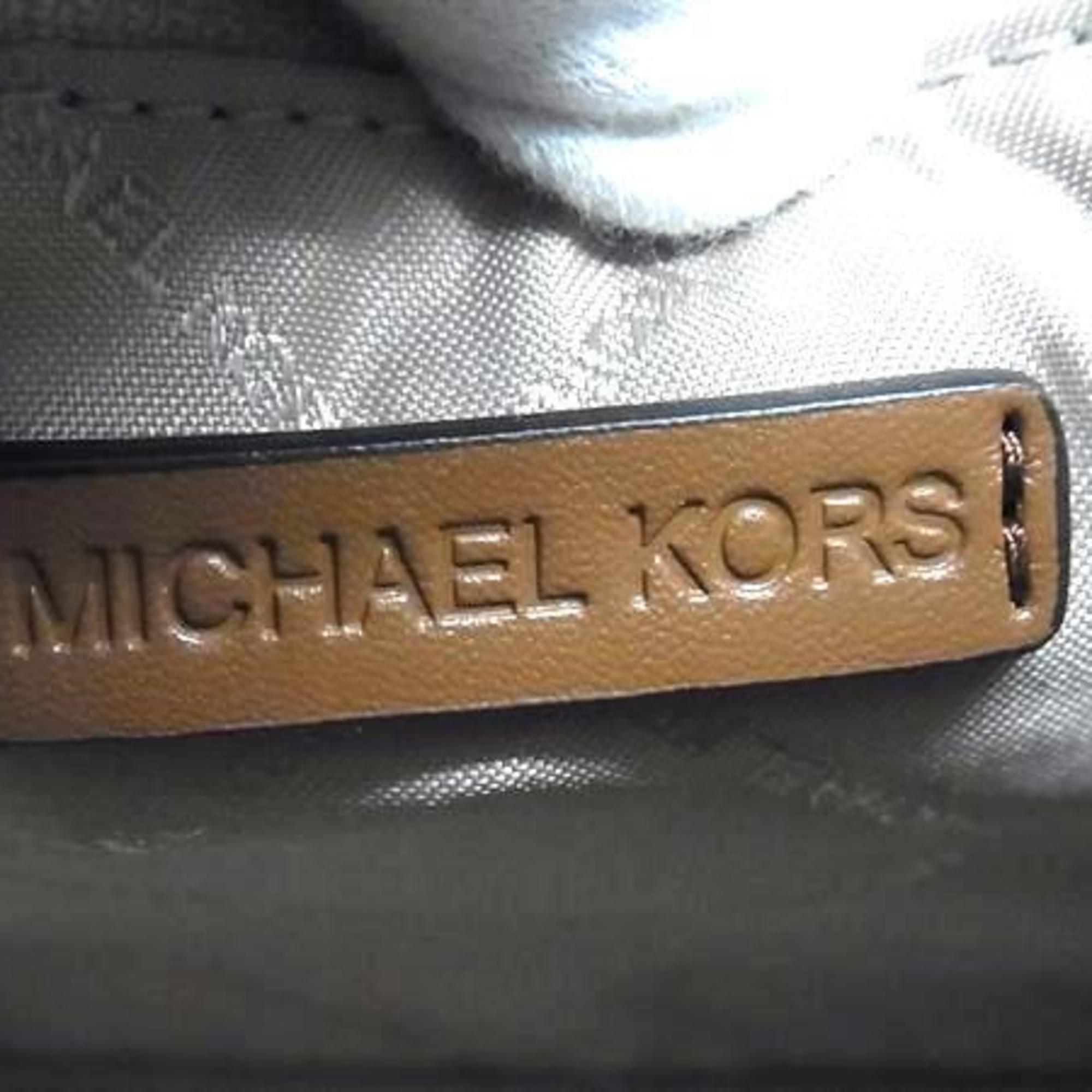 Michael Kors Brown Pvc Leather Handbag Shoulder Bag Tote Bag (Pre-Owned)