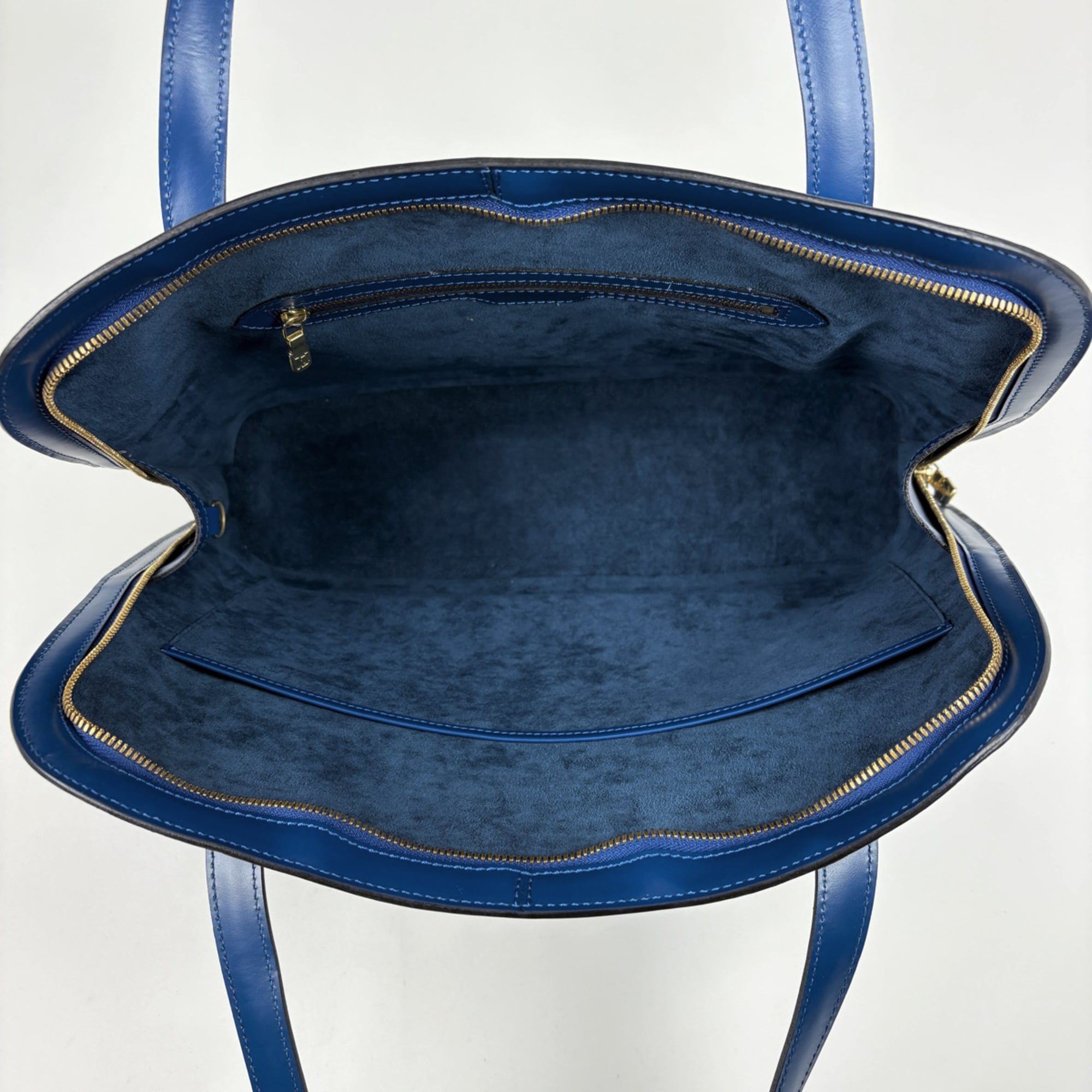 Louis Vuitton Epi Toledo Blue Epi Leather Handbag Tote Bag (Pre-Owned)