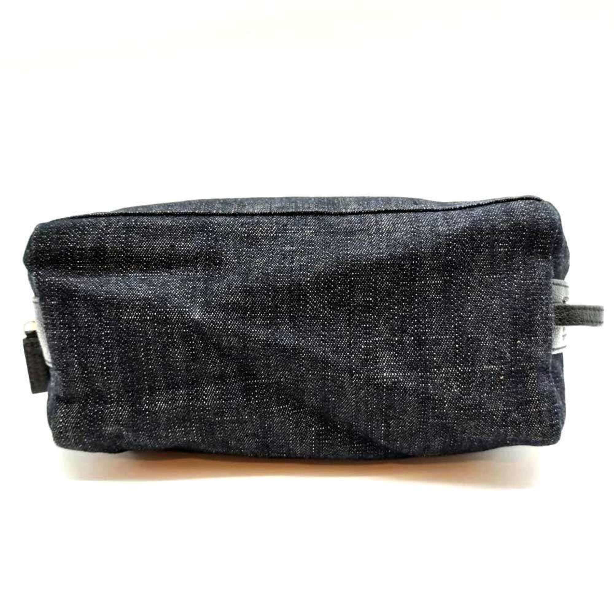Prada Navy Denim Pouch (Pre-Owned)