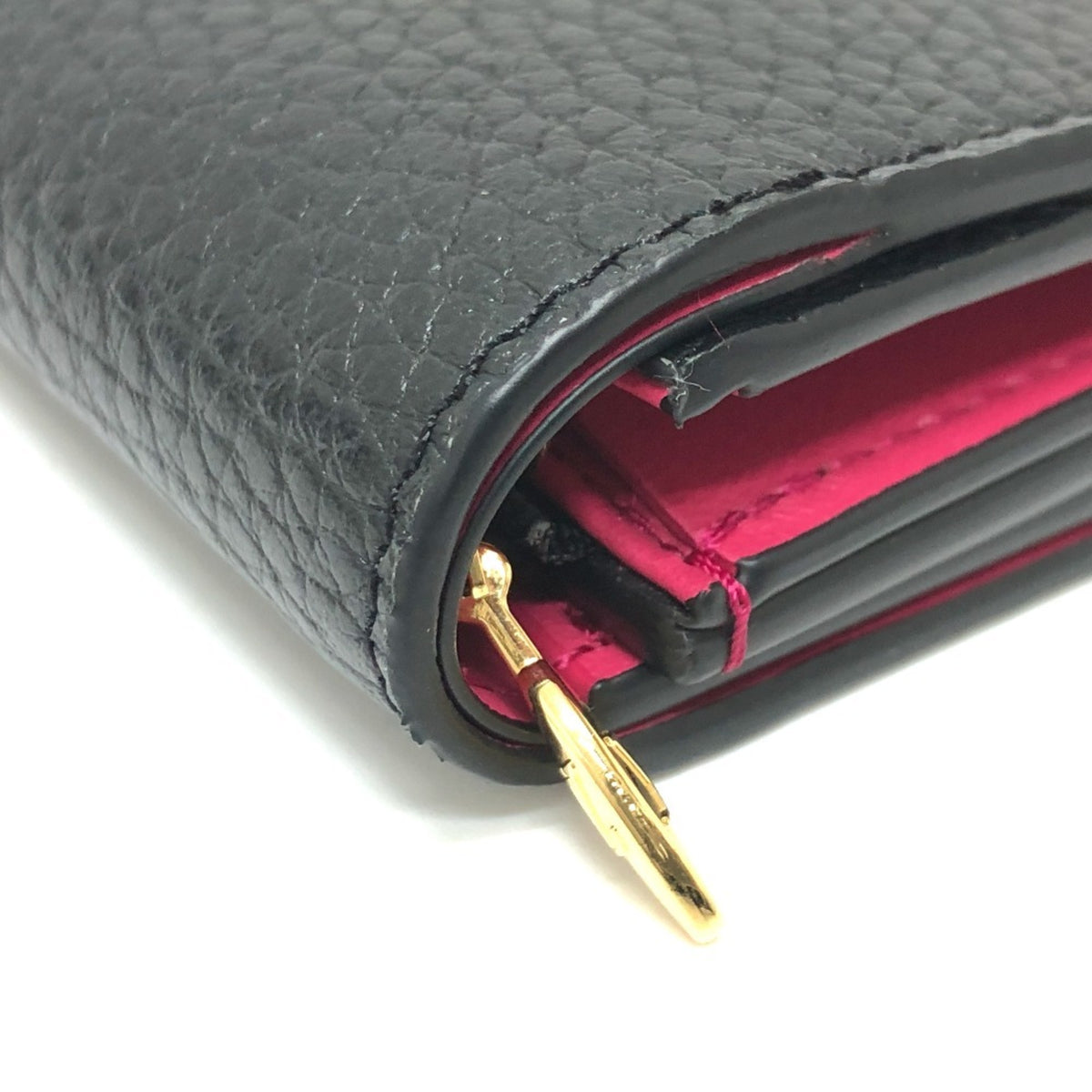 Louis Vuitton Bicolor Black Noir Pink Leather Coin Purse/Coin Case (Pre-Owned)