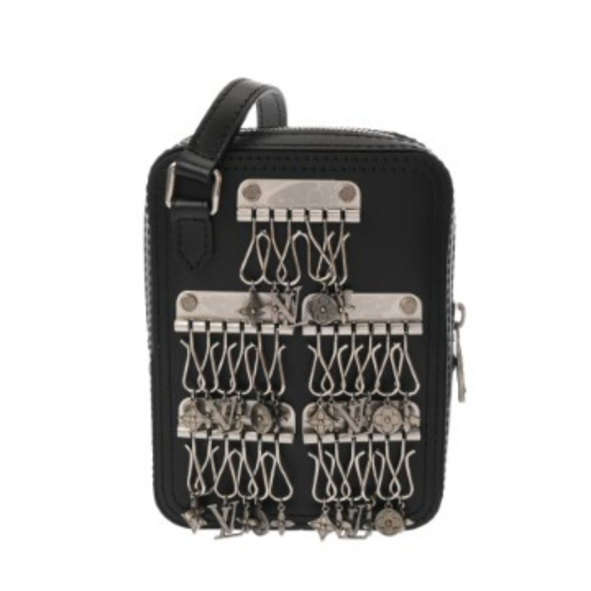 Louis Vuitton Black Leather Shoulder Bag