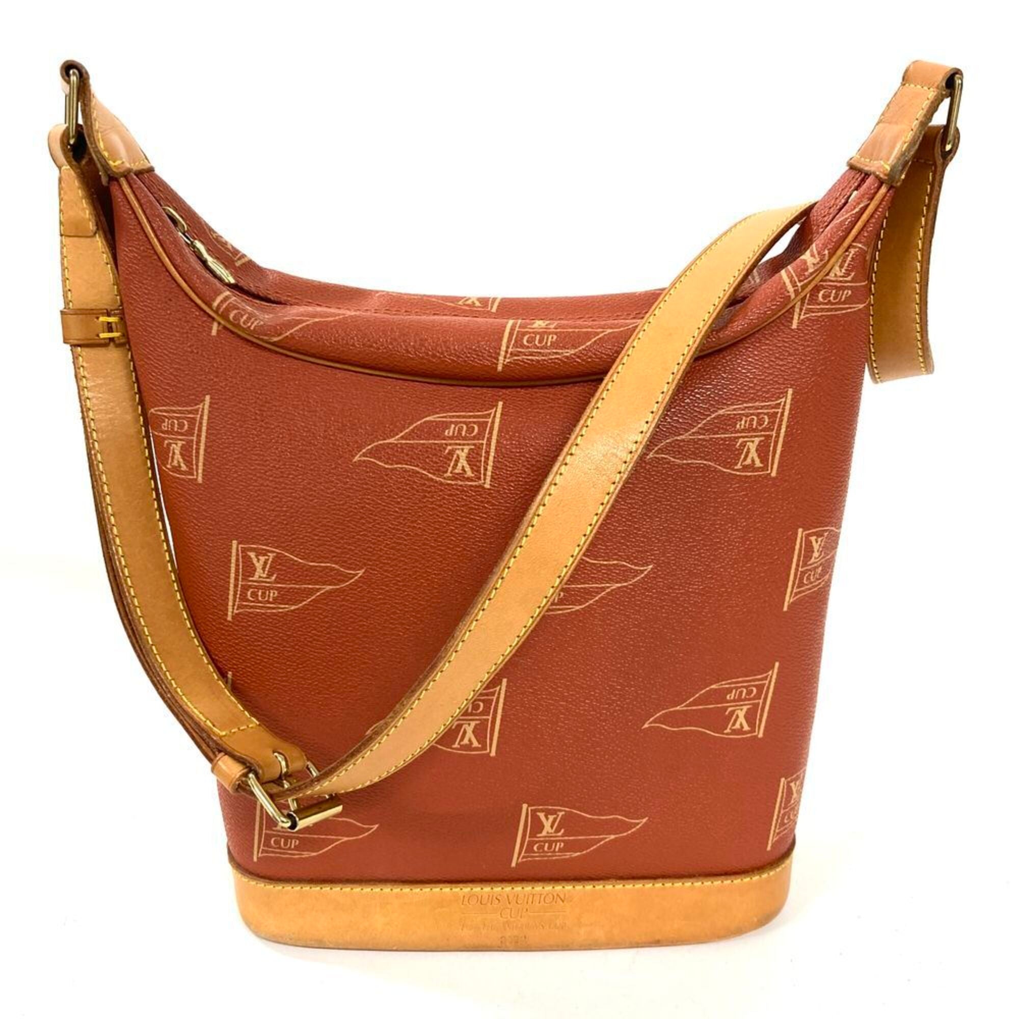 Louis Vuitton Brown Pvc Shoulder Bag (Pre-Owned)