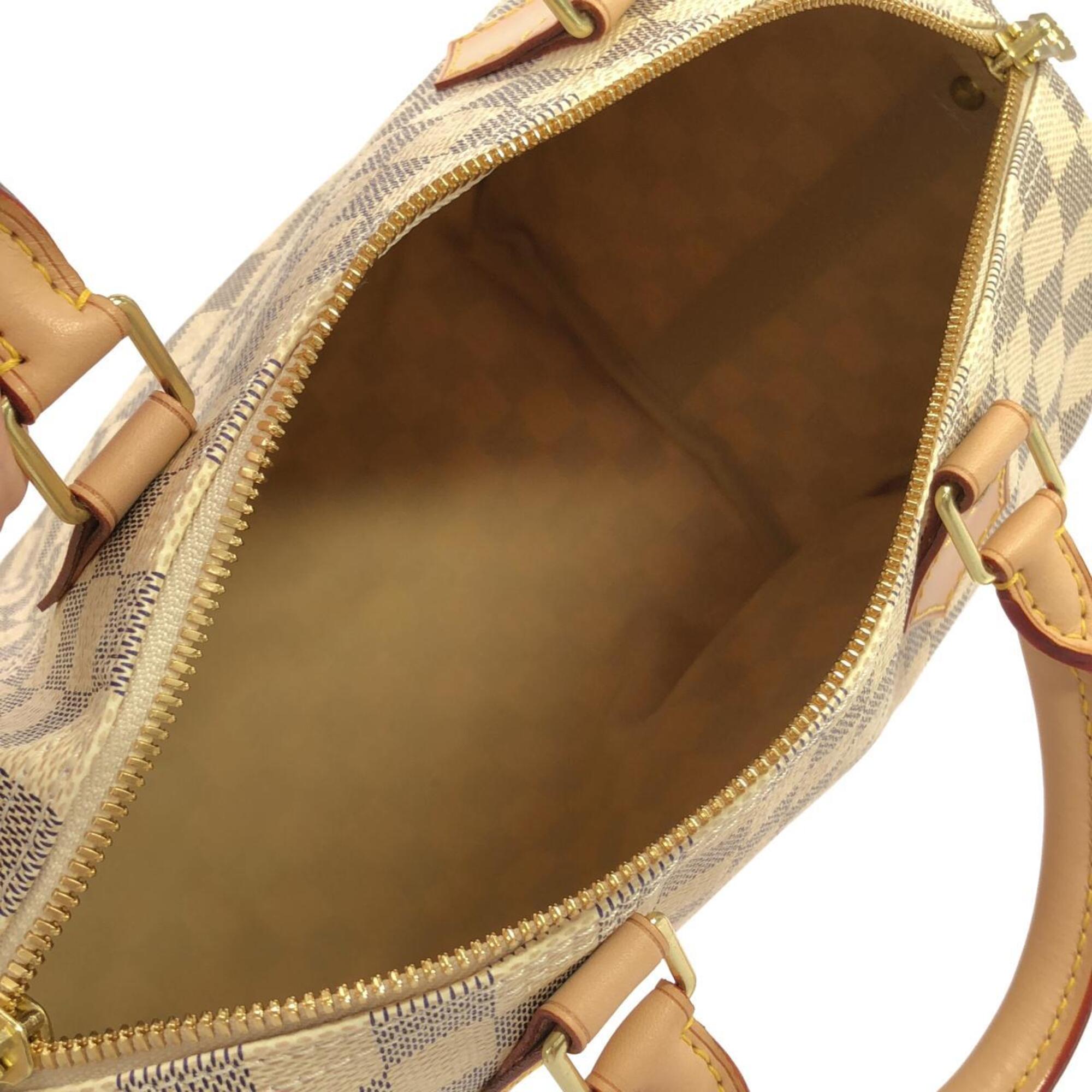 Louis Vuitton Azur Damier Azur Damier Azur Coated Canvas Boston Bag (Pre-Owned)