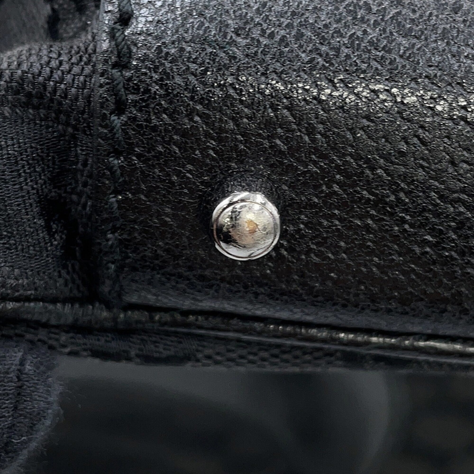 Gucci Black Gg Canvas Handbag Tote Bag (Pre-Owned)