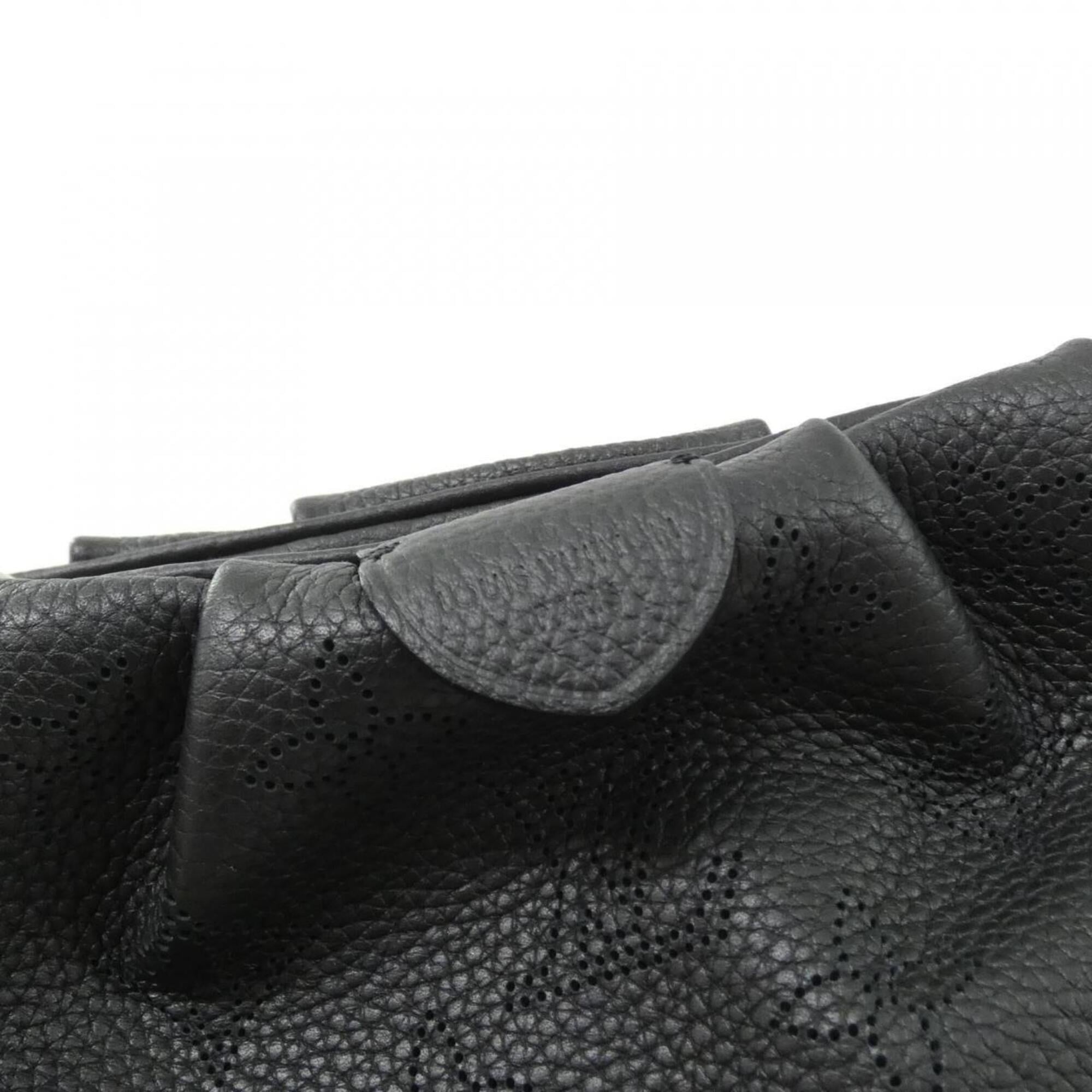 Louis Vuitton Black Leather Shoulder Bag (Pre-Owned)