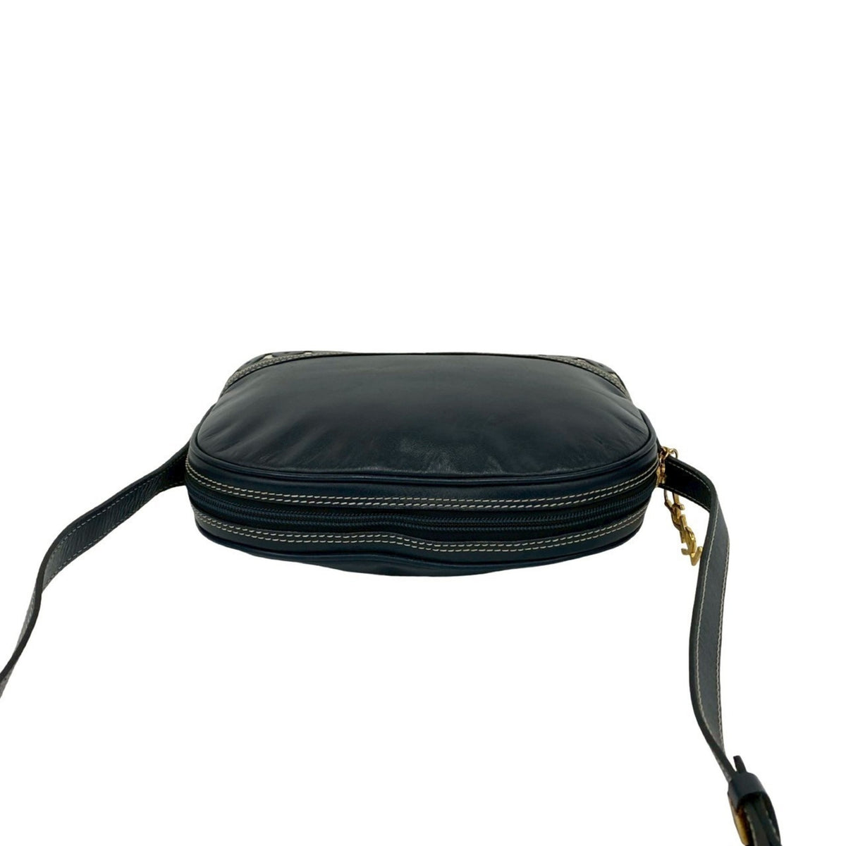 Yves Saint Laurent Navy Leather Shoulder Bag (Pre-Owned)