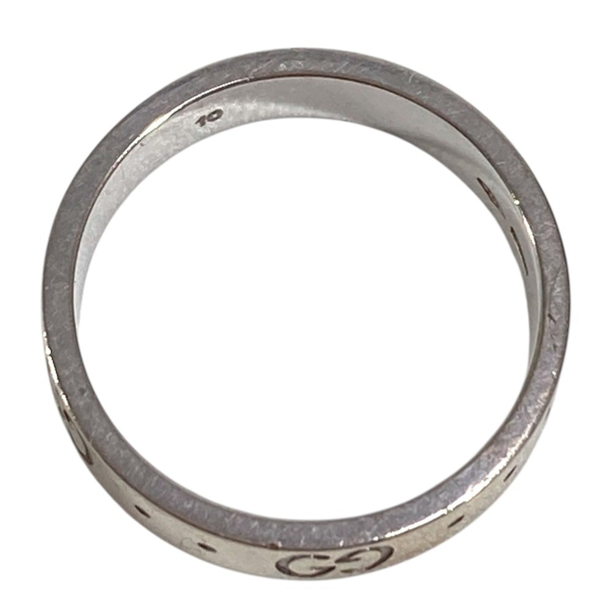 Gucci Silver White Gold (18K) Band Ring (Pre-Owned)