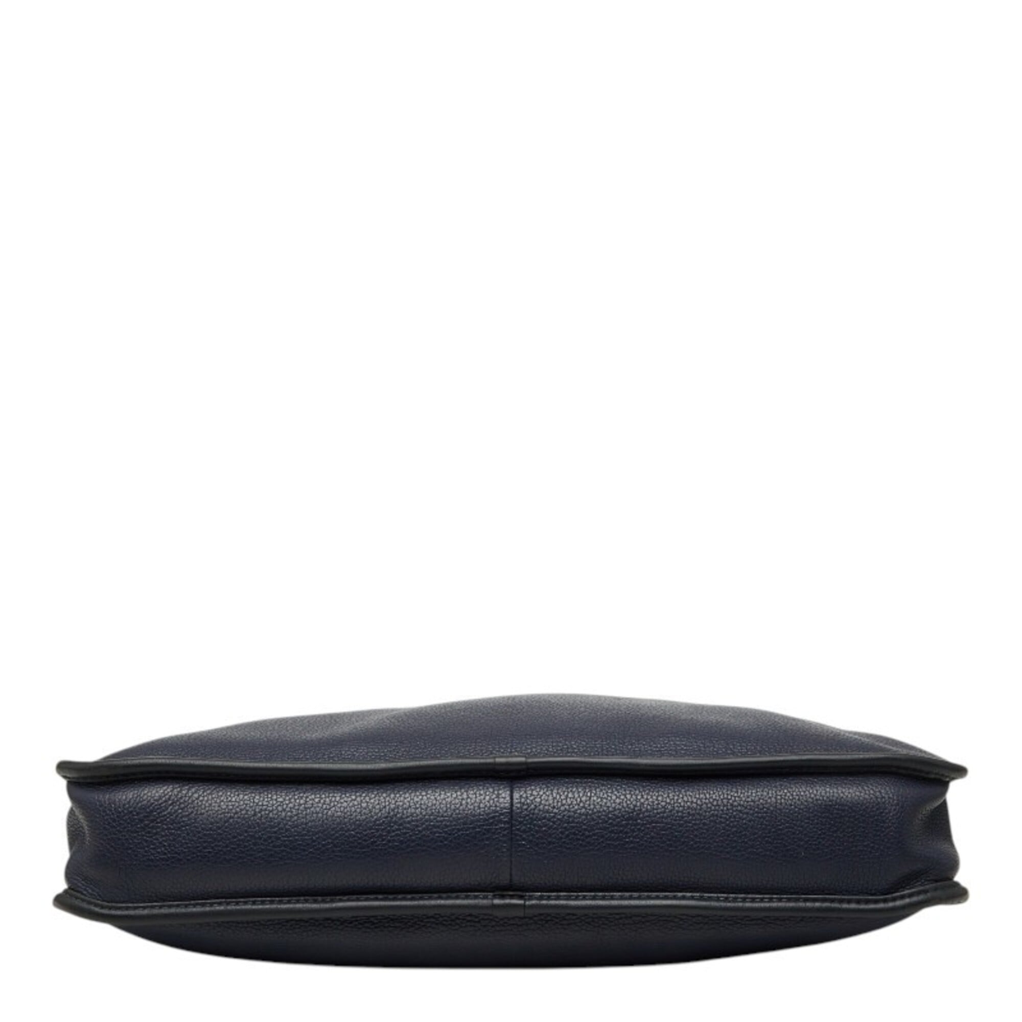 Loewe Navy Leather Briefcase Handbag (Pre-Owned)