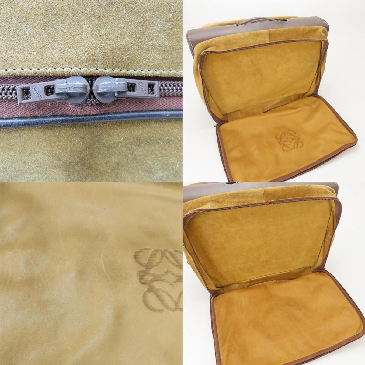 Loewe Beige Brown Leather Handbag (Pre-Owned)