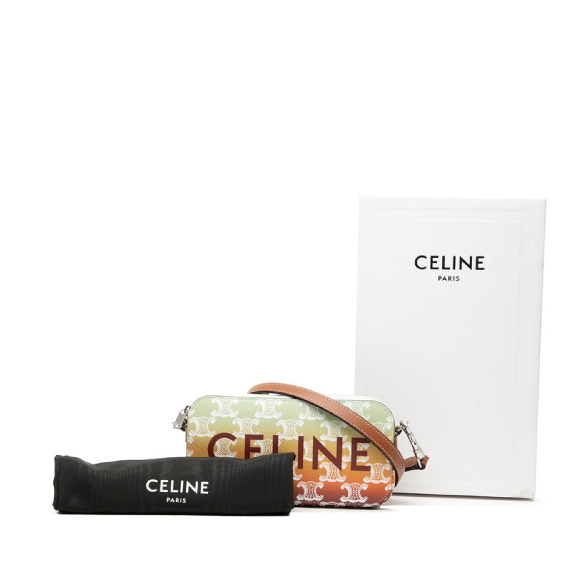 Celine Brown Multi-Color Leather Shoulder Bag (Pre-Owned)