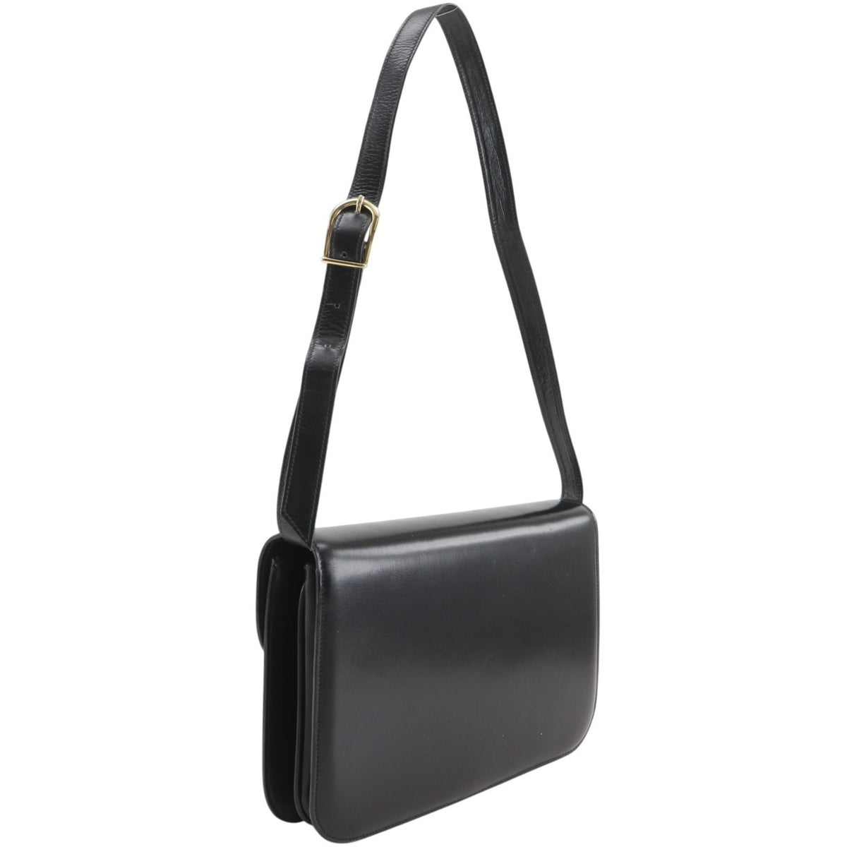 Bally Black Leather Shoulder Bag (Pre-Owned)