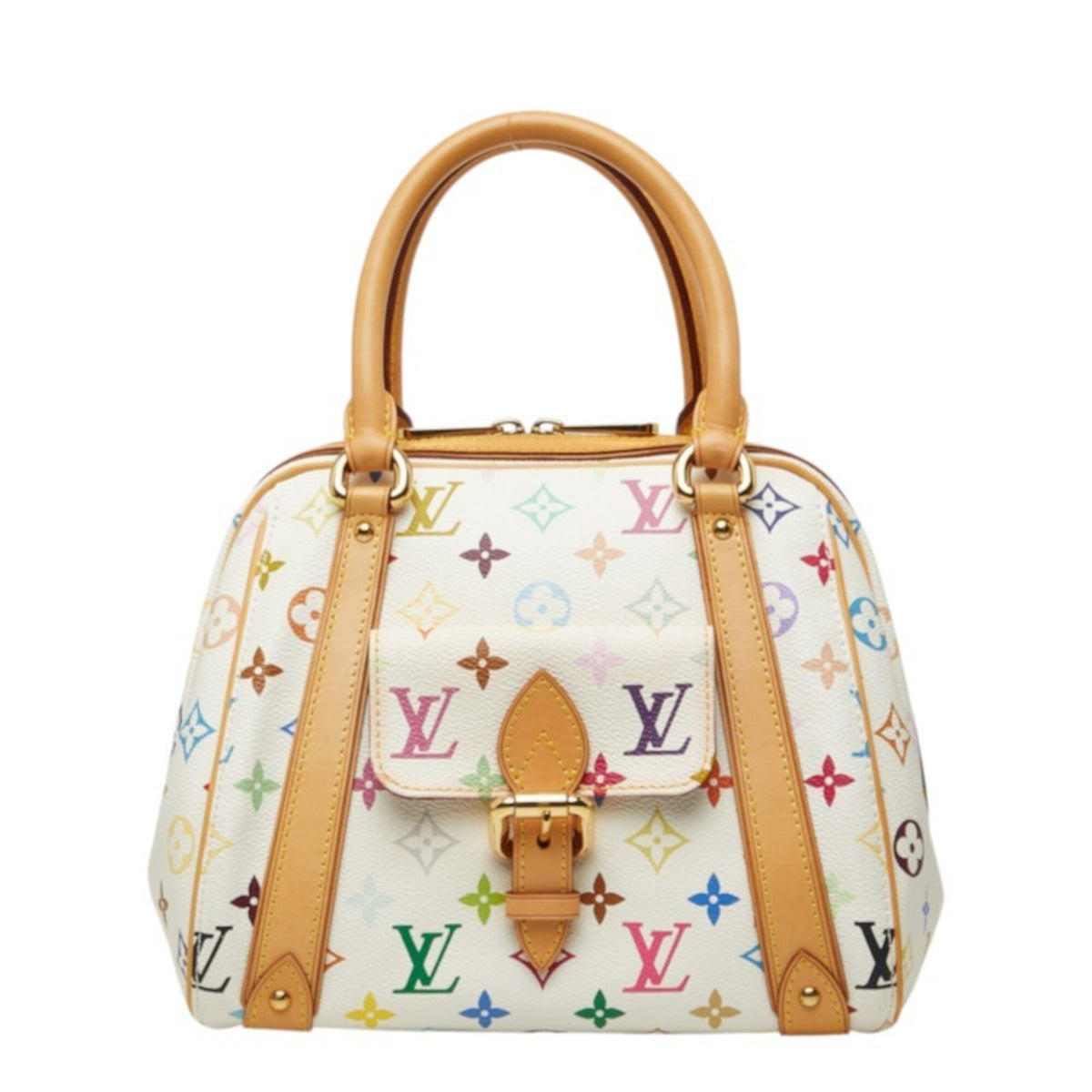 Louis Vuitton Blanc White Pvc Leather Handbag (Pre-Owned)