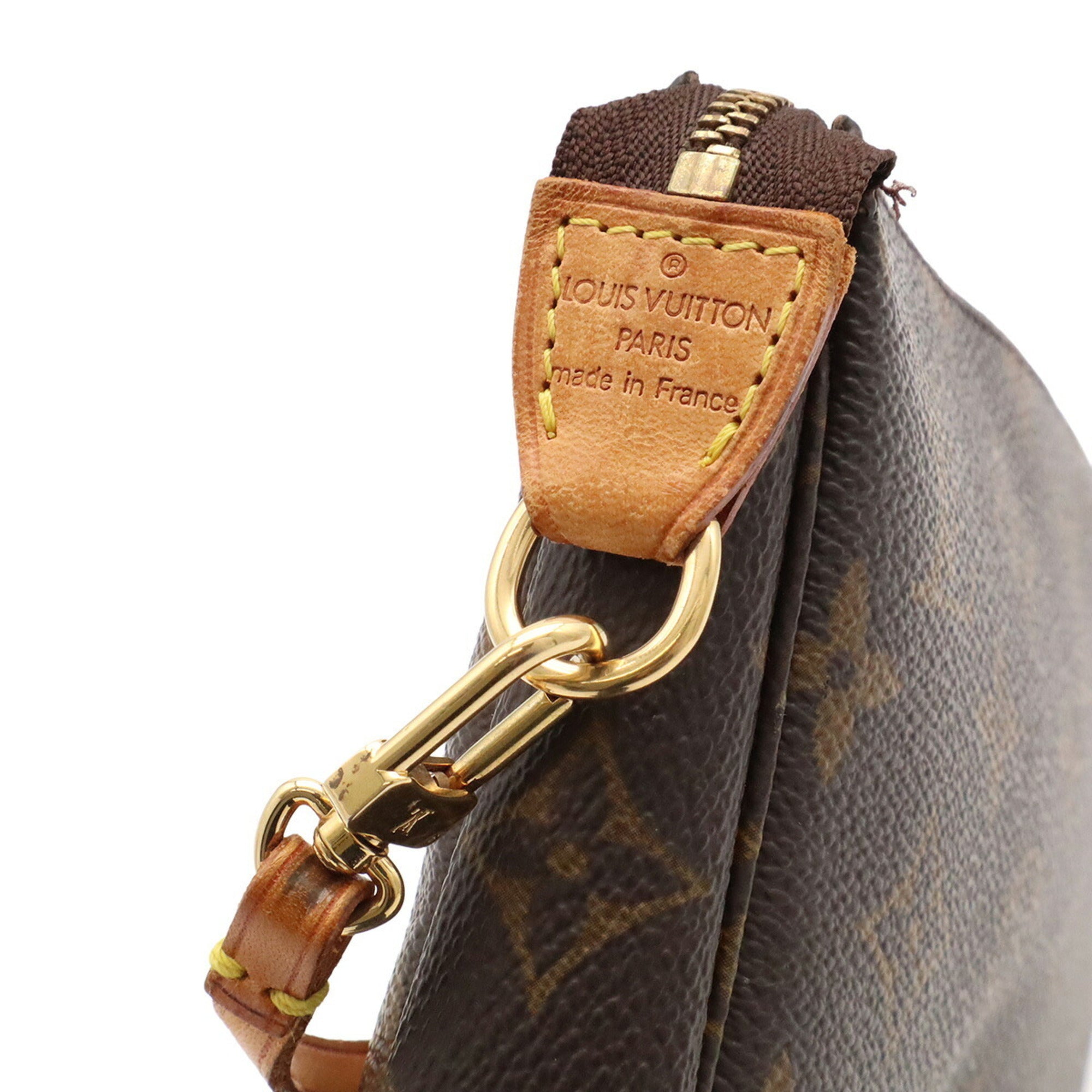 Louis Vuitton Brown Monogram Canvas Handbag Pochette Pouch (Pre-Owned)