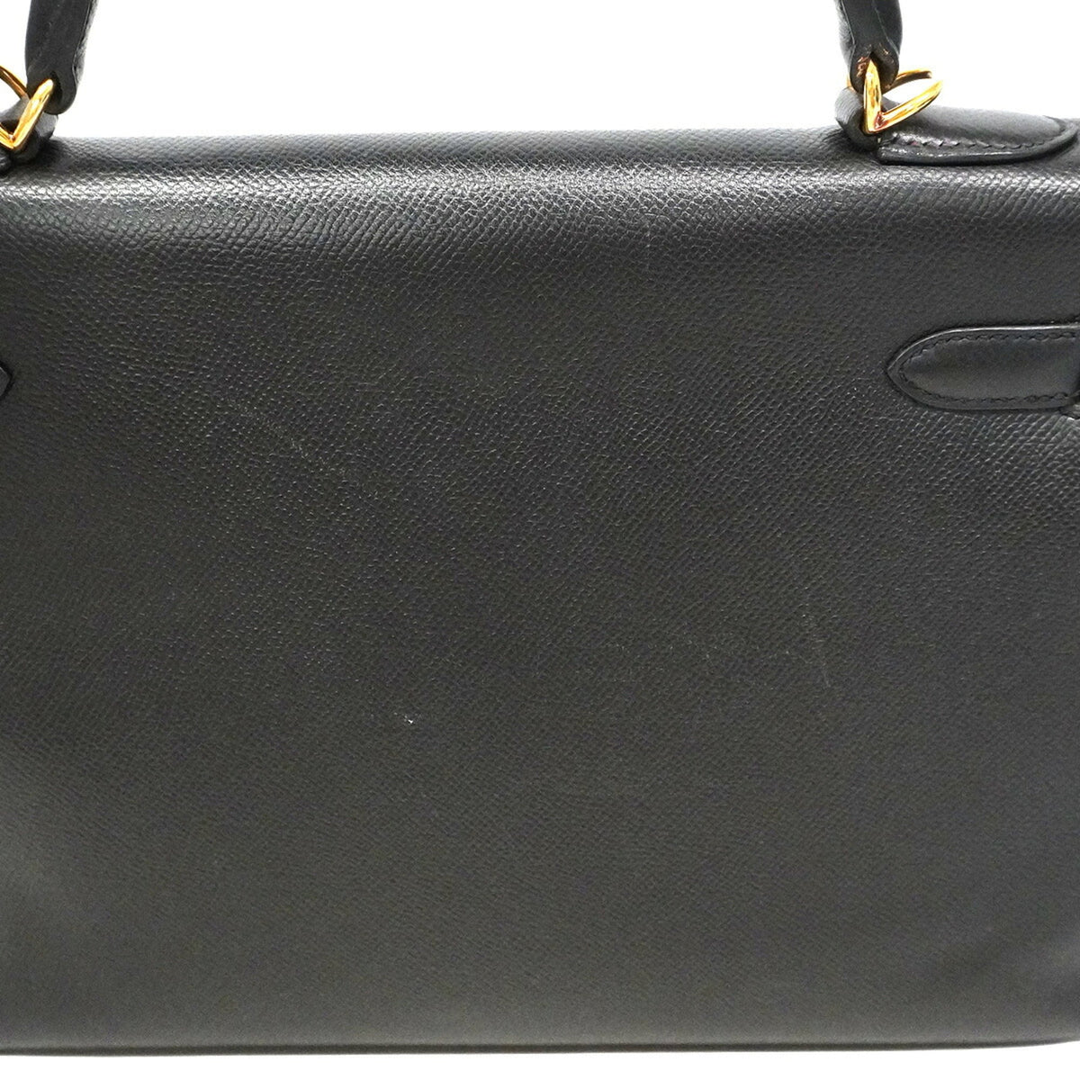 Hermes Black Leather Handbag (Pre-Owned)