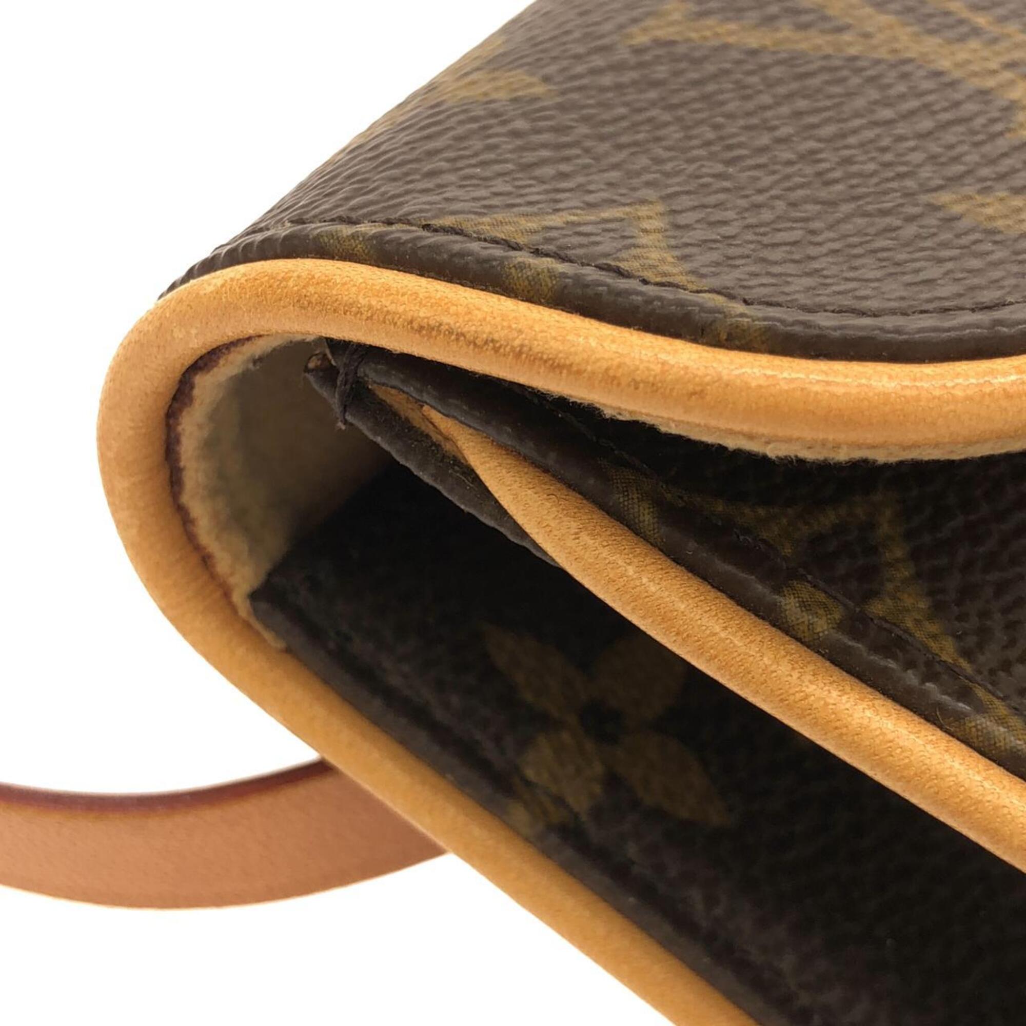 Louis Vuitton Monogram Marron Coated Canvas Fanny Pack (Pre-Owned)