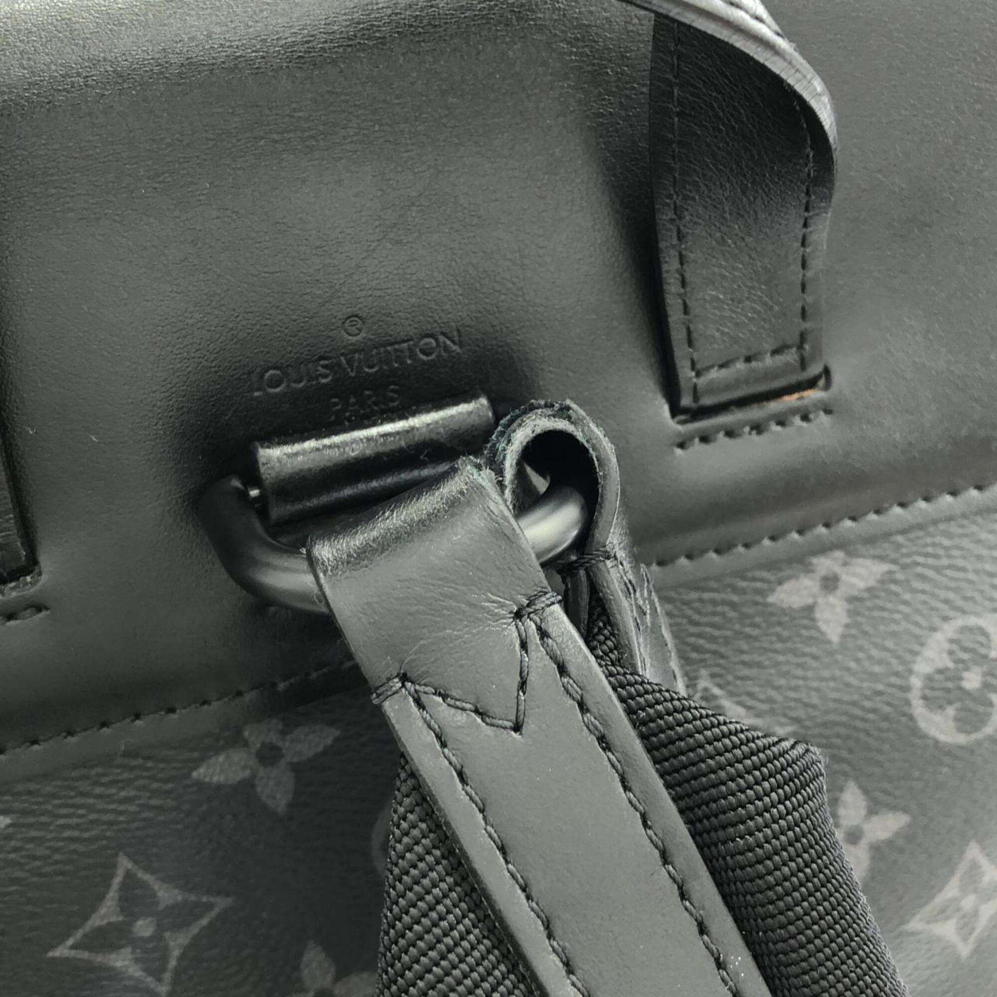 Louis Vuitton Monogram Eclipse Black Coated Canvas Backpack (Pre-Owned)