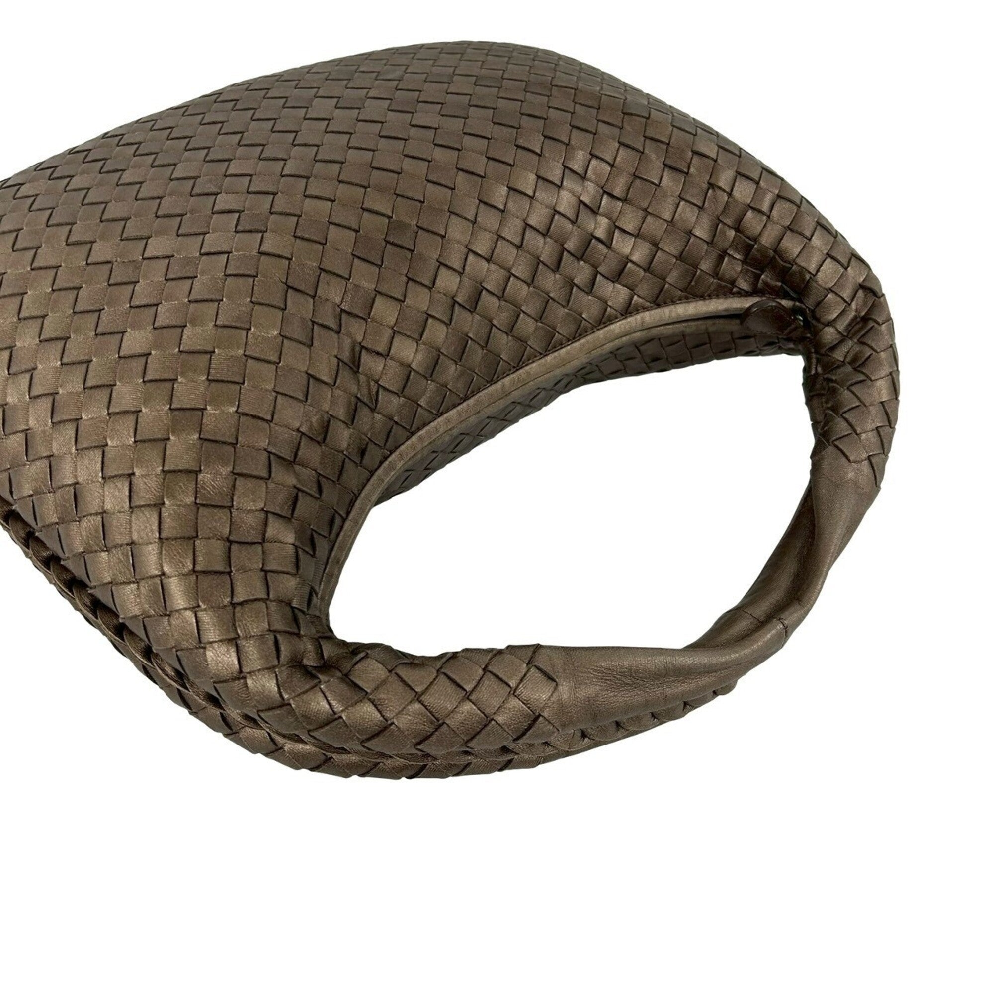Bottega Veneta Brown Leather Handbag Shoulder Bag (Pre-Owned)
