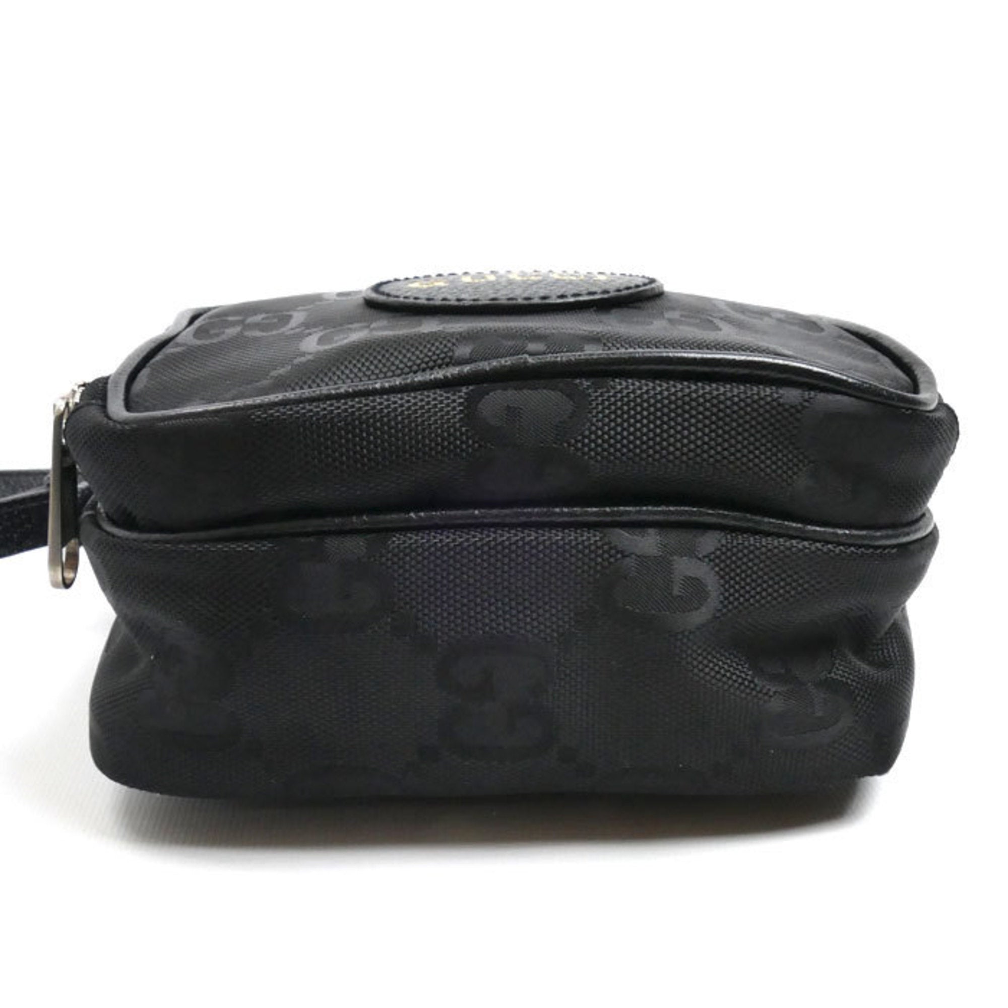Gucci Black Nylon Leather Shoulder Bag (Pre-Owned)