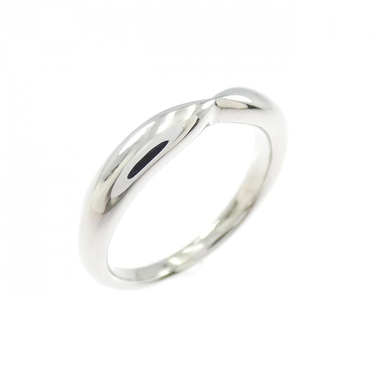 Tiffany Platinum Platinum 950 Band Ring (Pre-Owned)