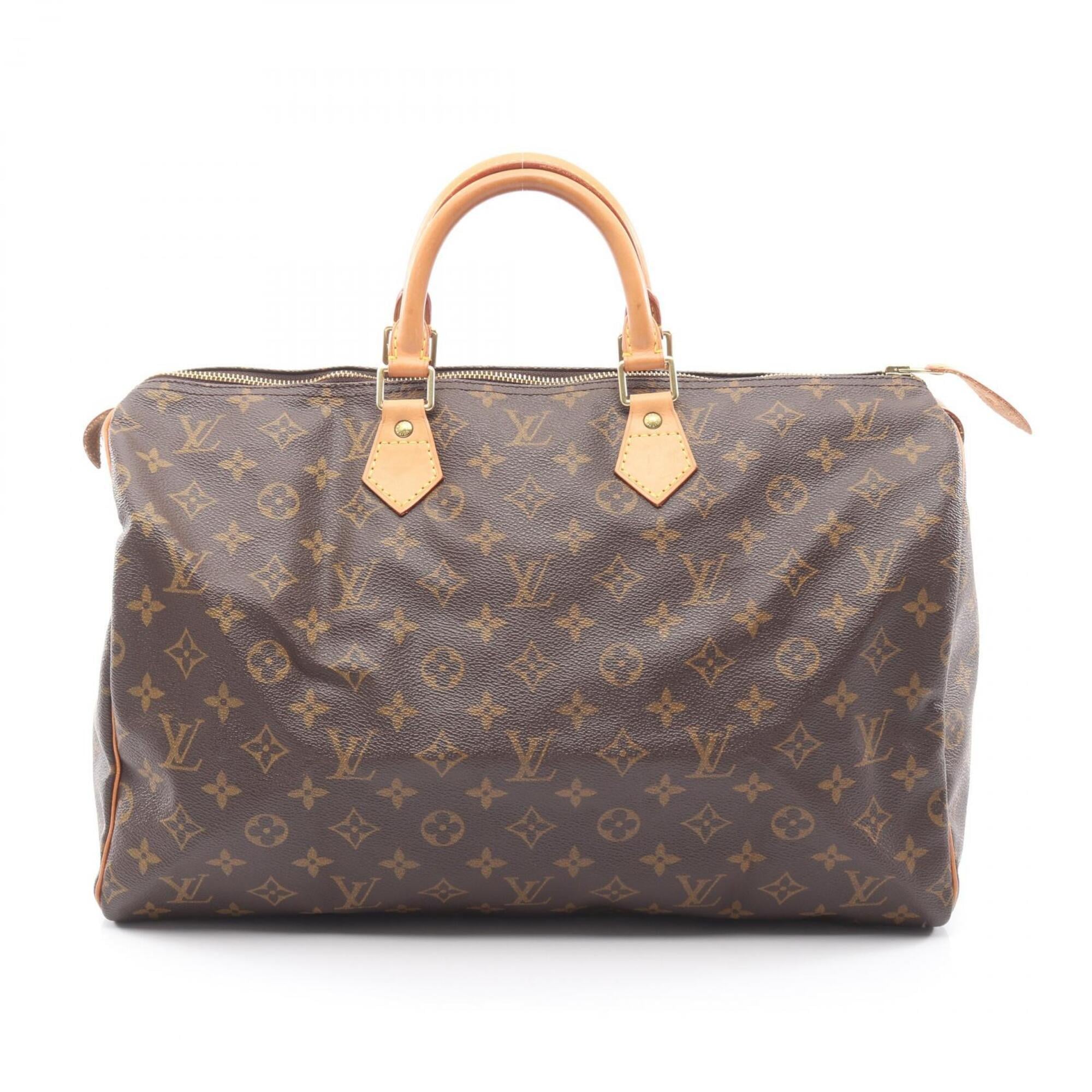 Louis Vuitton Brown Monogram Coated Canvas Leather Handbag (Pre-Owned)