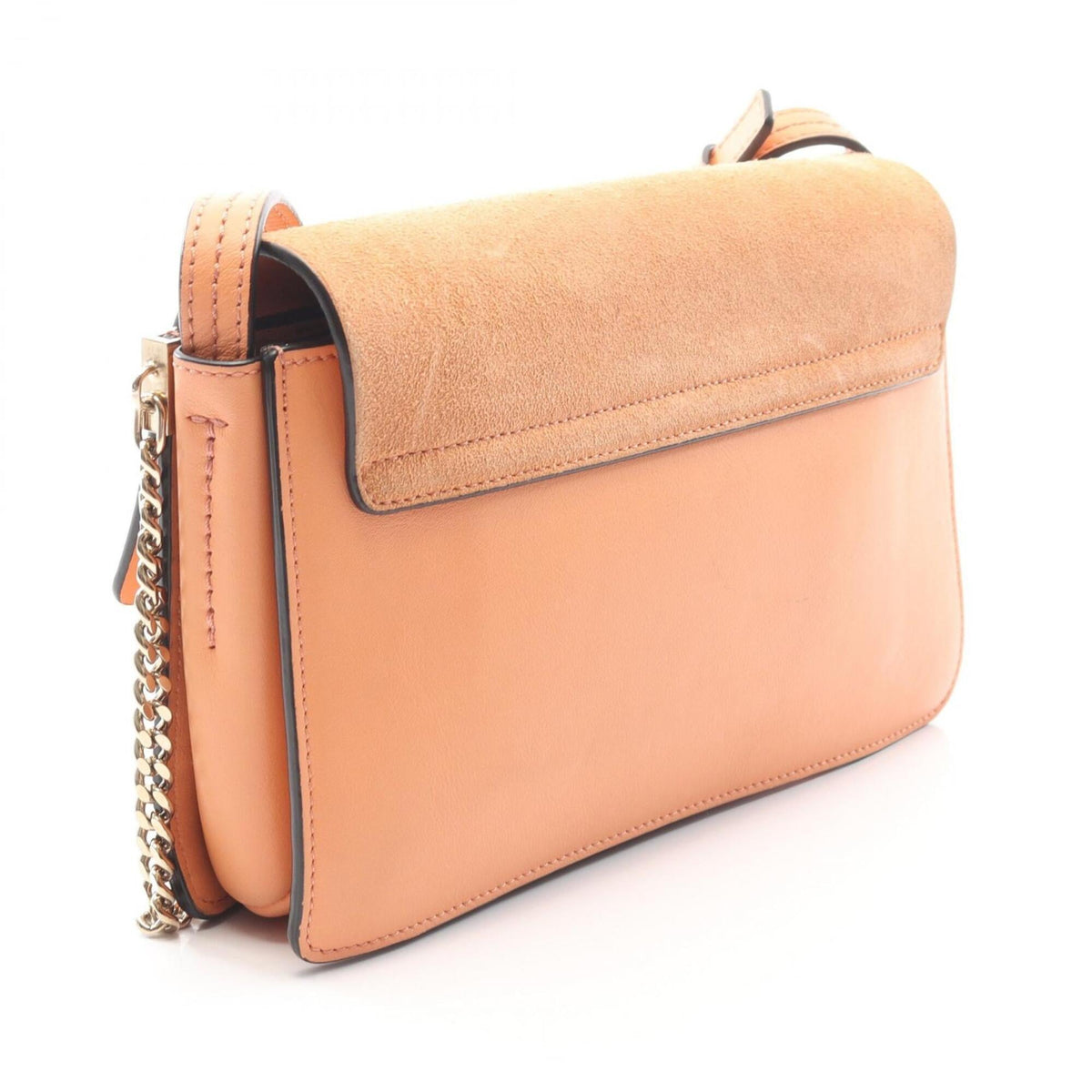 Chloé Orange Leather Suede Handbag Shoulder Bag (Pre-Owned)