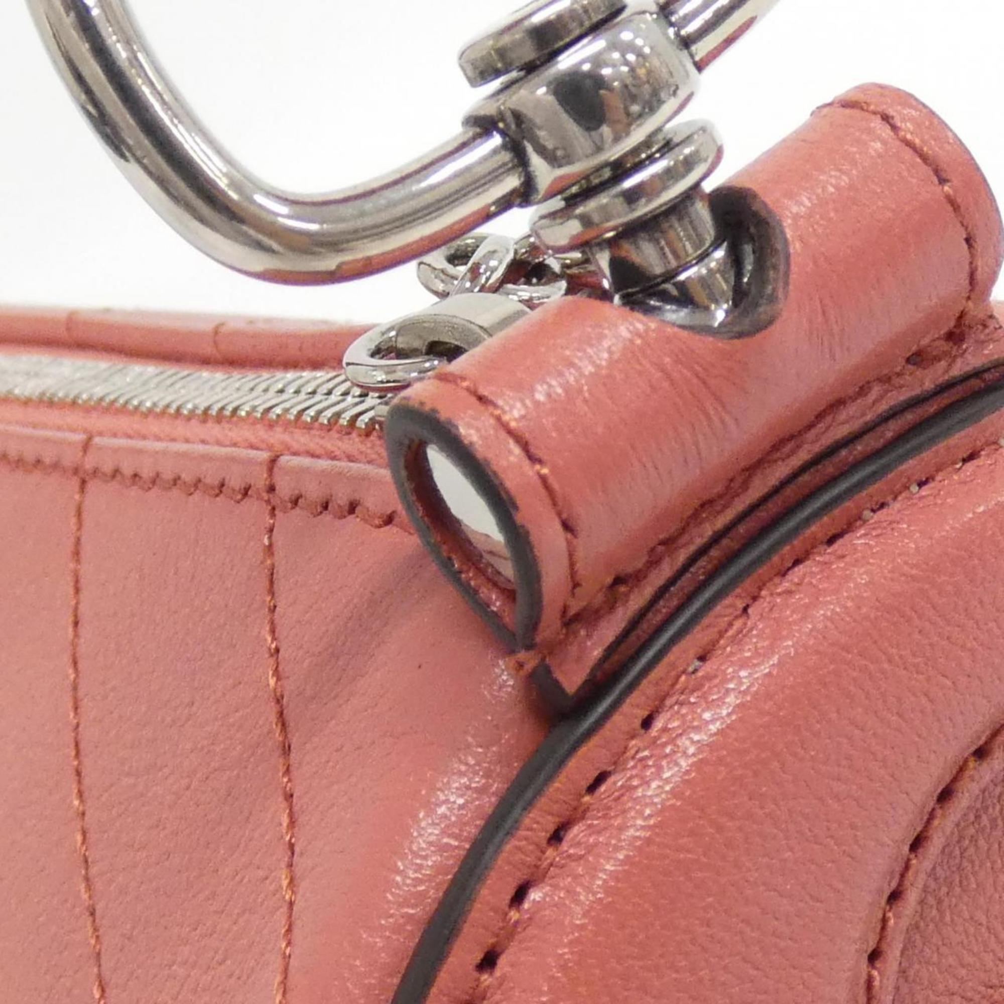Gucci Pink Leather Shoulder Bag (Pre-Owned)
