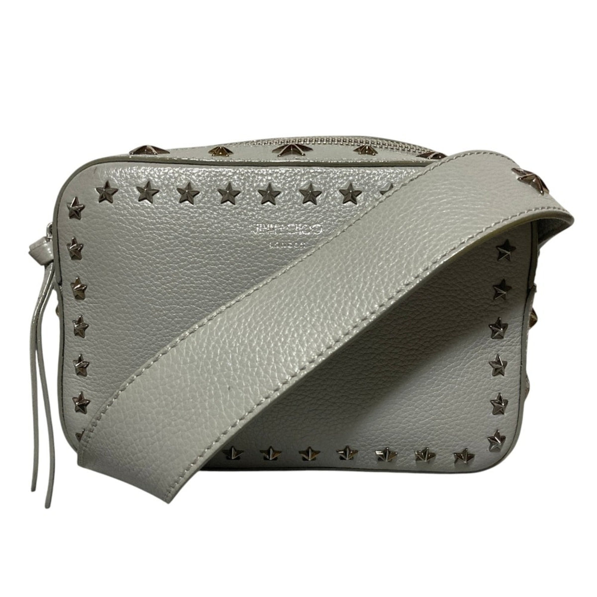 Jimmy Choo Gray Shoulder Bag (Pre-Owned)