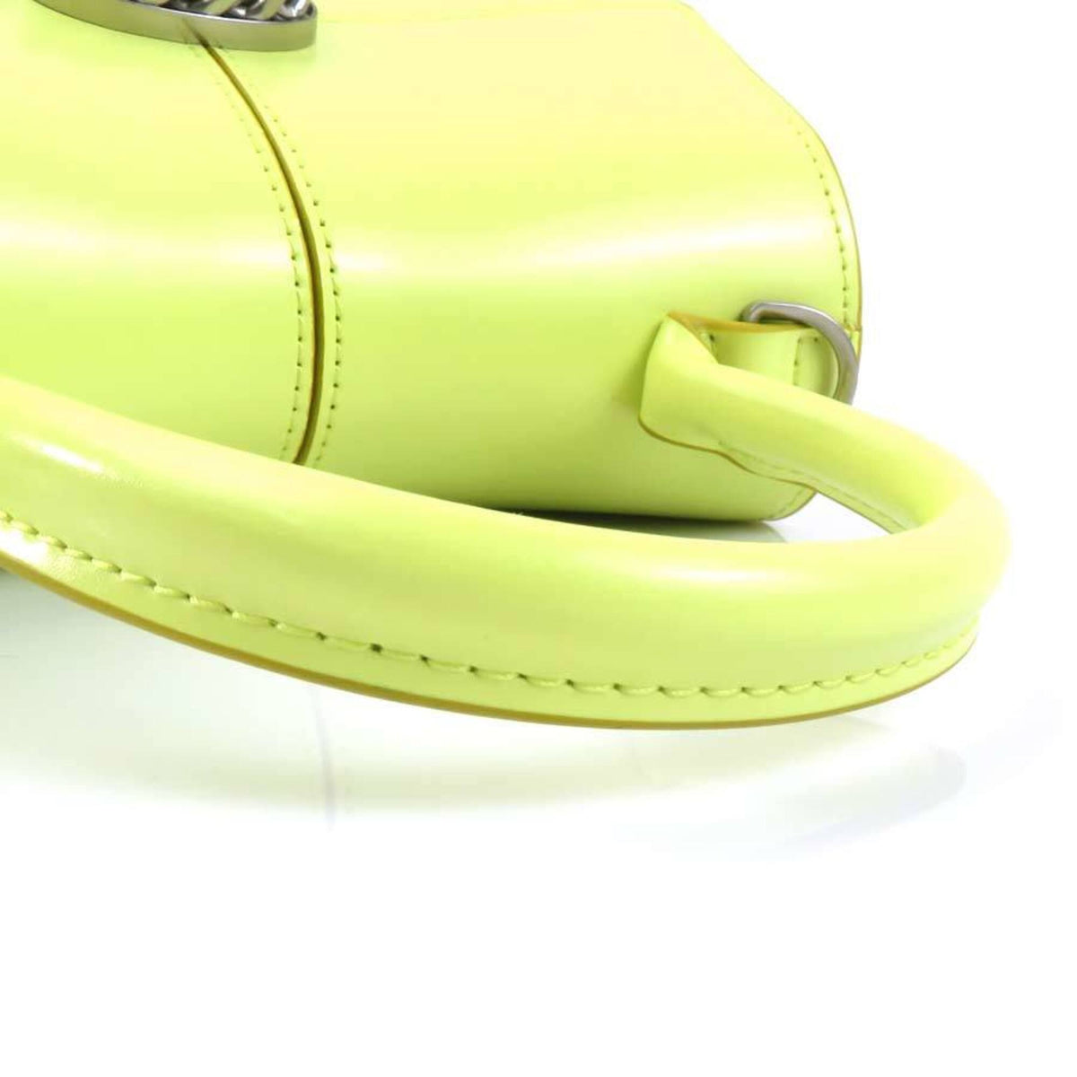 Marc Jacobs Green Yellow Leather Handbag Shoulder Bag (Pre-Owned)