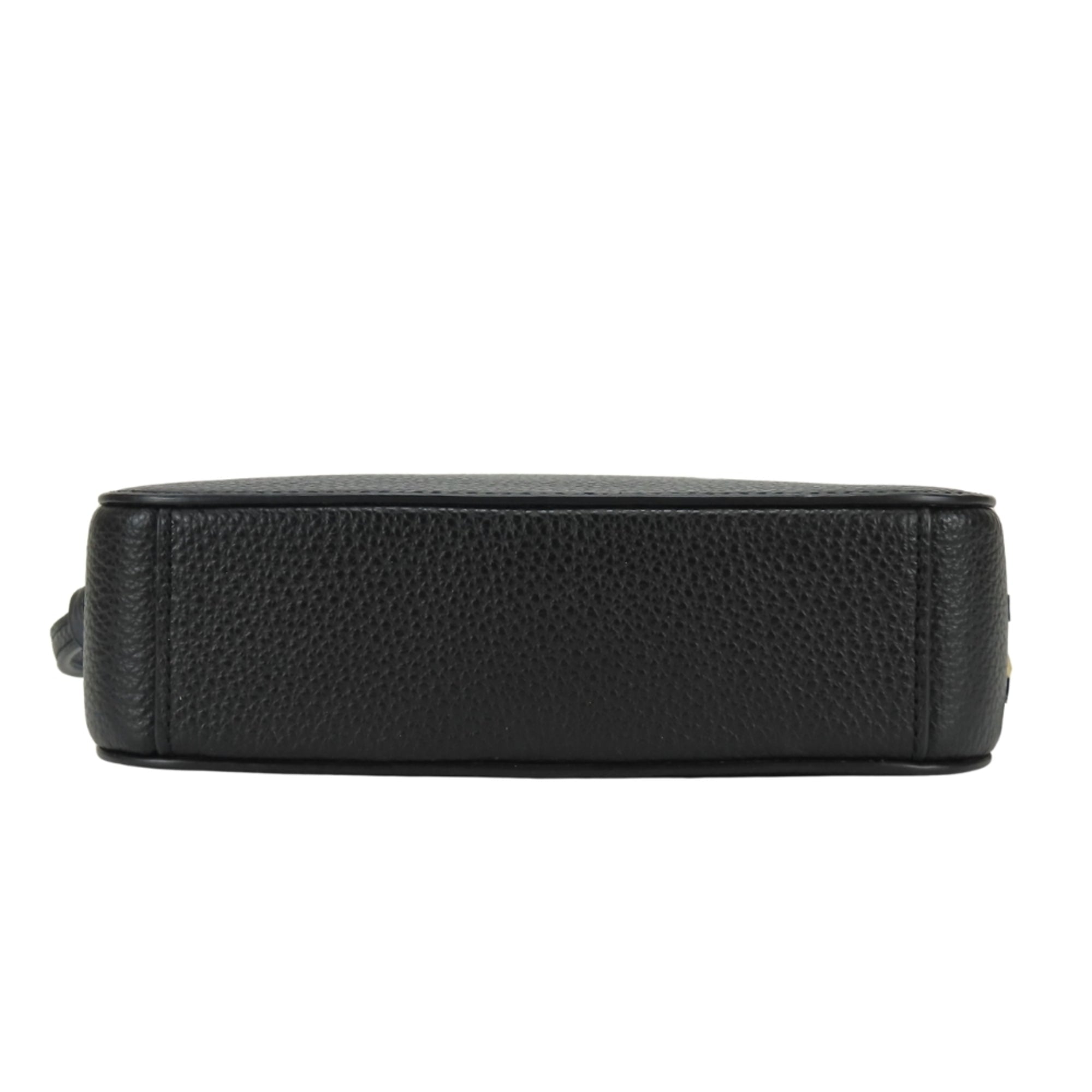 Coach Black Leather Pochette Shoulder Bag (Pre-Owned)