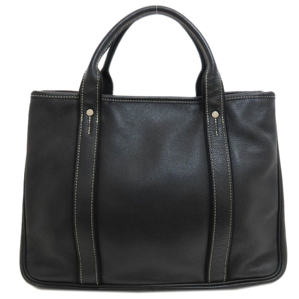 Longchamp Black Leather Handbag (Pre-Owned)