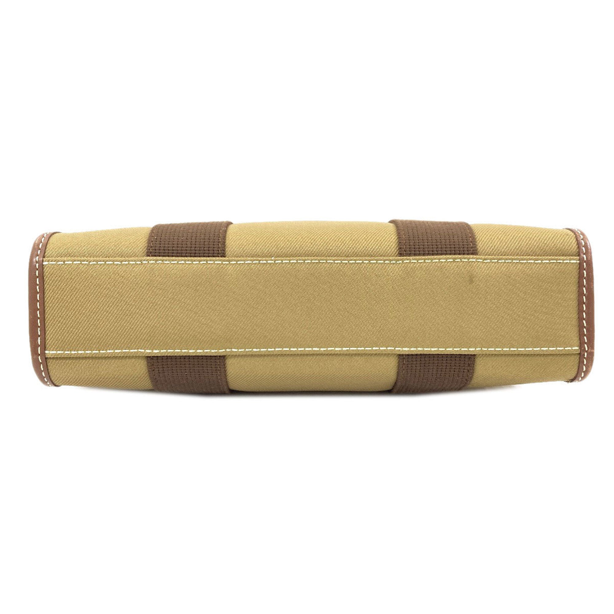 Hunting World Khaki Canvas Handbag (Pre-Owned)