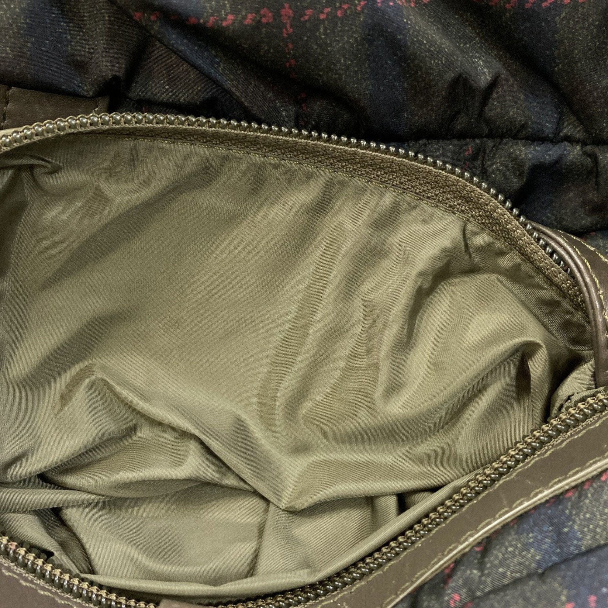 Chanel Khaki Nylon Handbag (Pre-Owned)