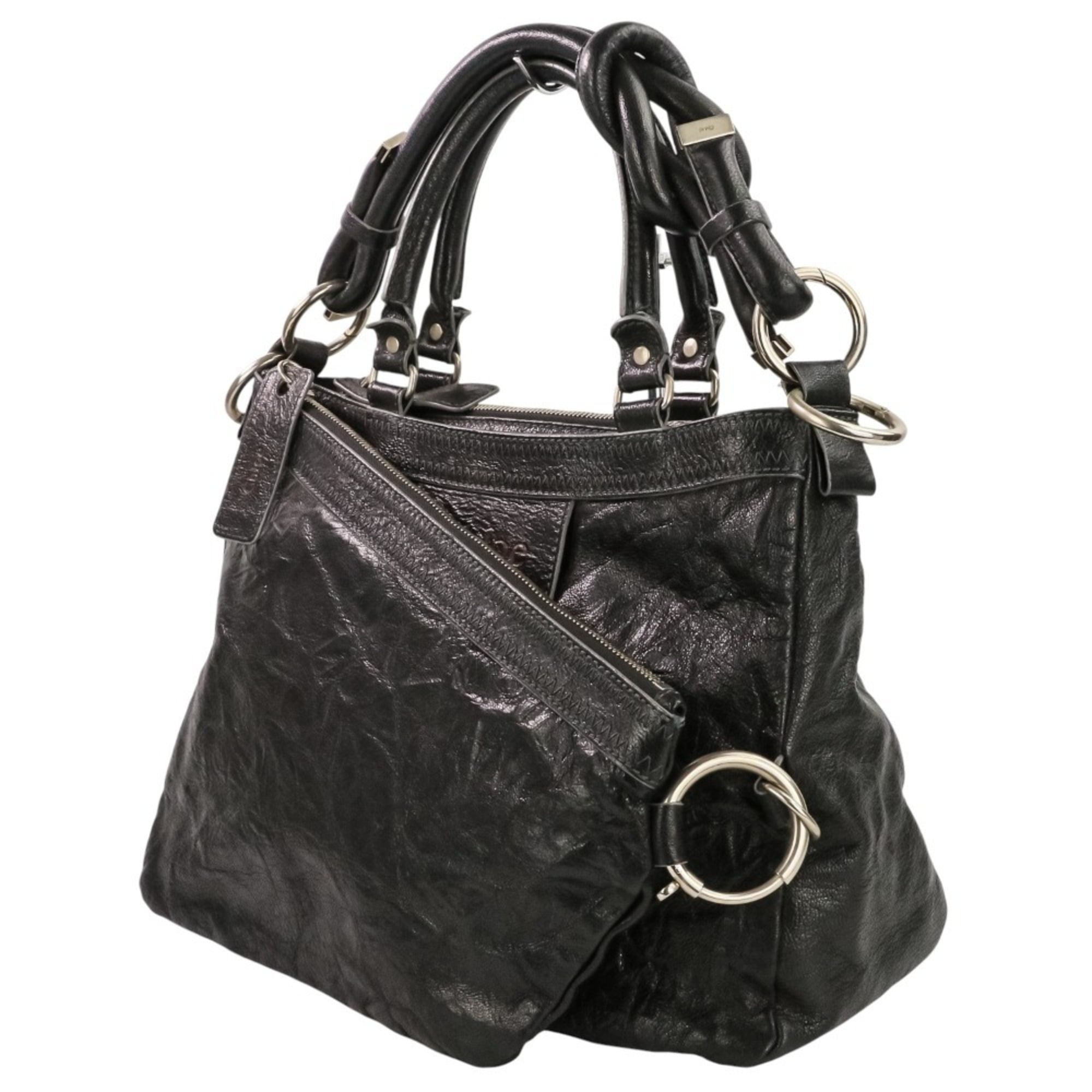 Chloé Black Leather Handbag (Pre-Owned)