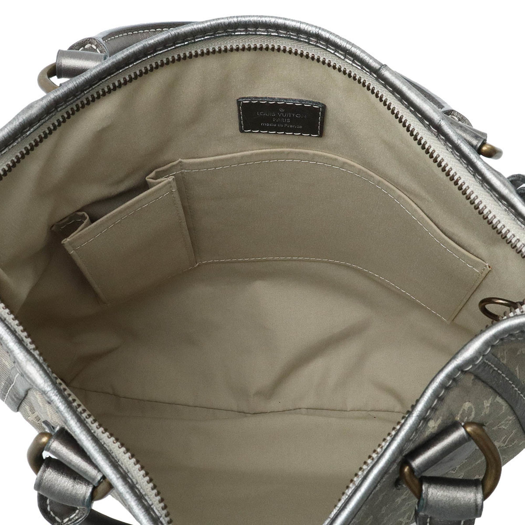 Louis Vuitton Platine Canvas Leather Handbag Shoulder Bag (Pre-Owned)