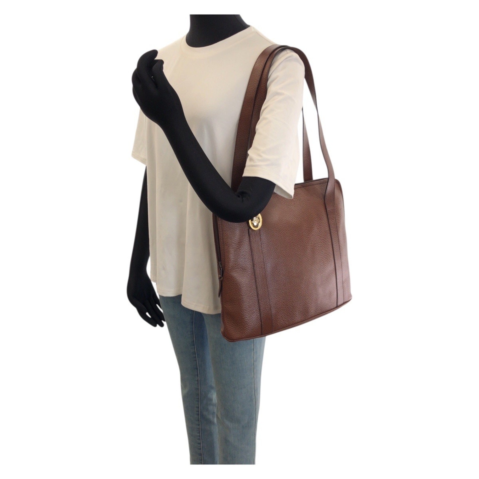 Christian Dior Brown Leather Shoulder Bag (Pre-Owned)