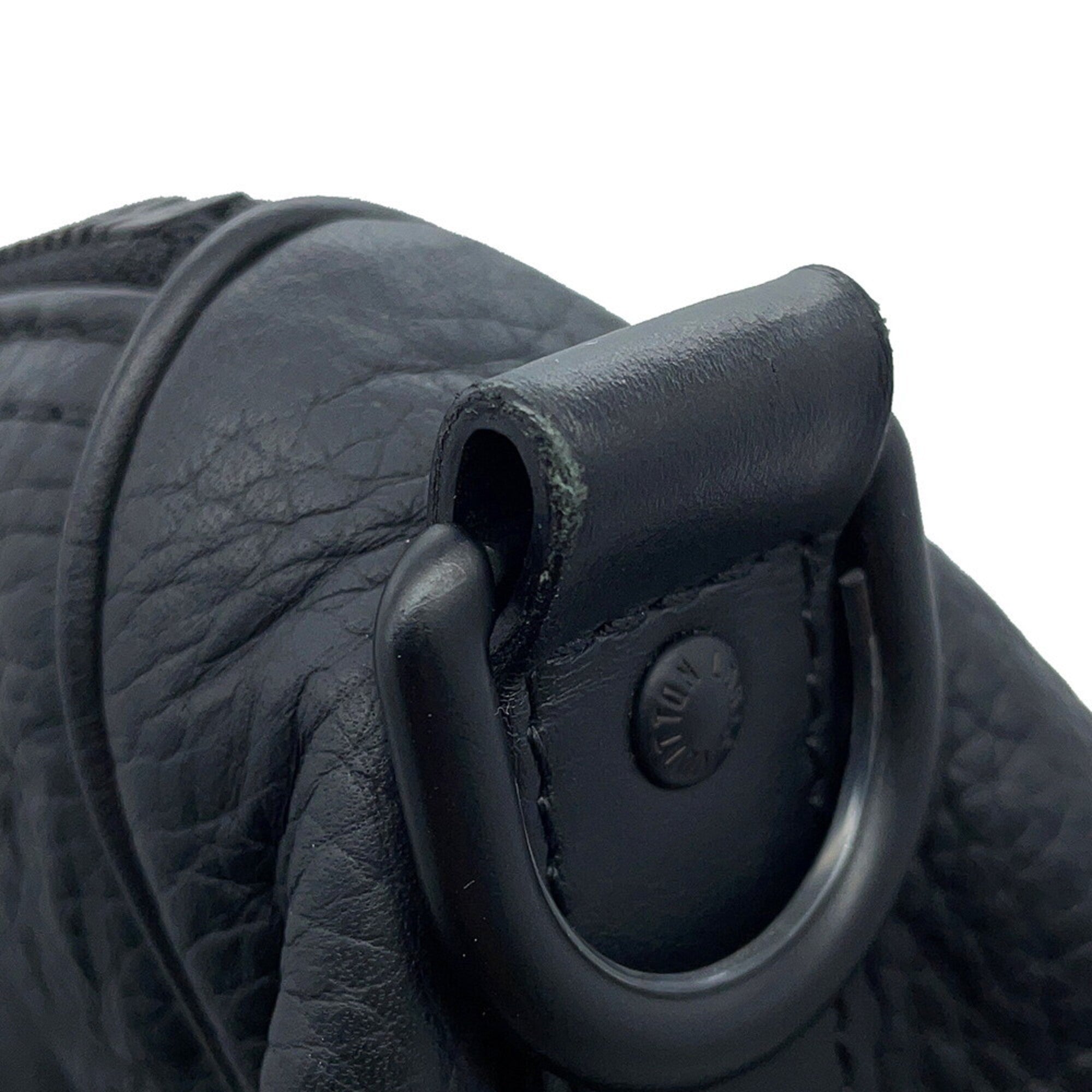Louis Vuitton Monogram Black Monogram Noir Leather Handbag (Pre-Owned)