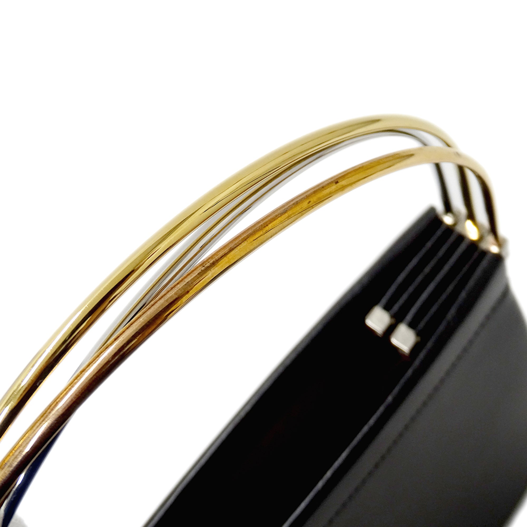 Cartier Black Leather Handbag (Pre-Owned)