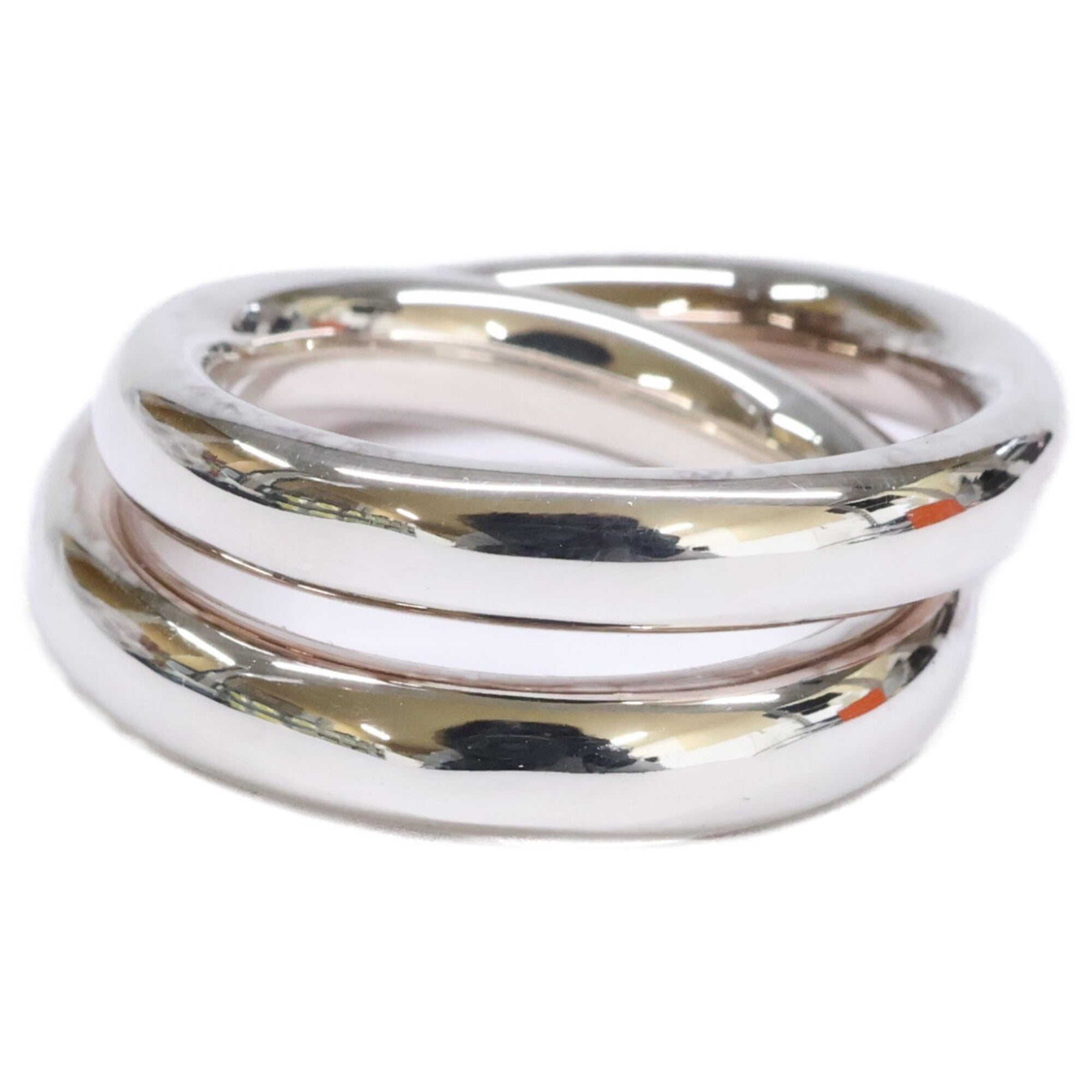 Hermes Silver Silver 925 Band Ring (Pre-Owned)