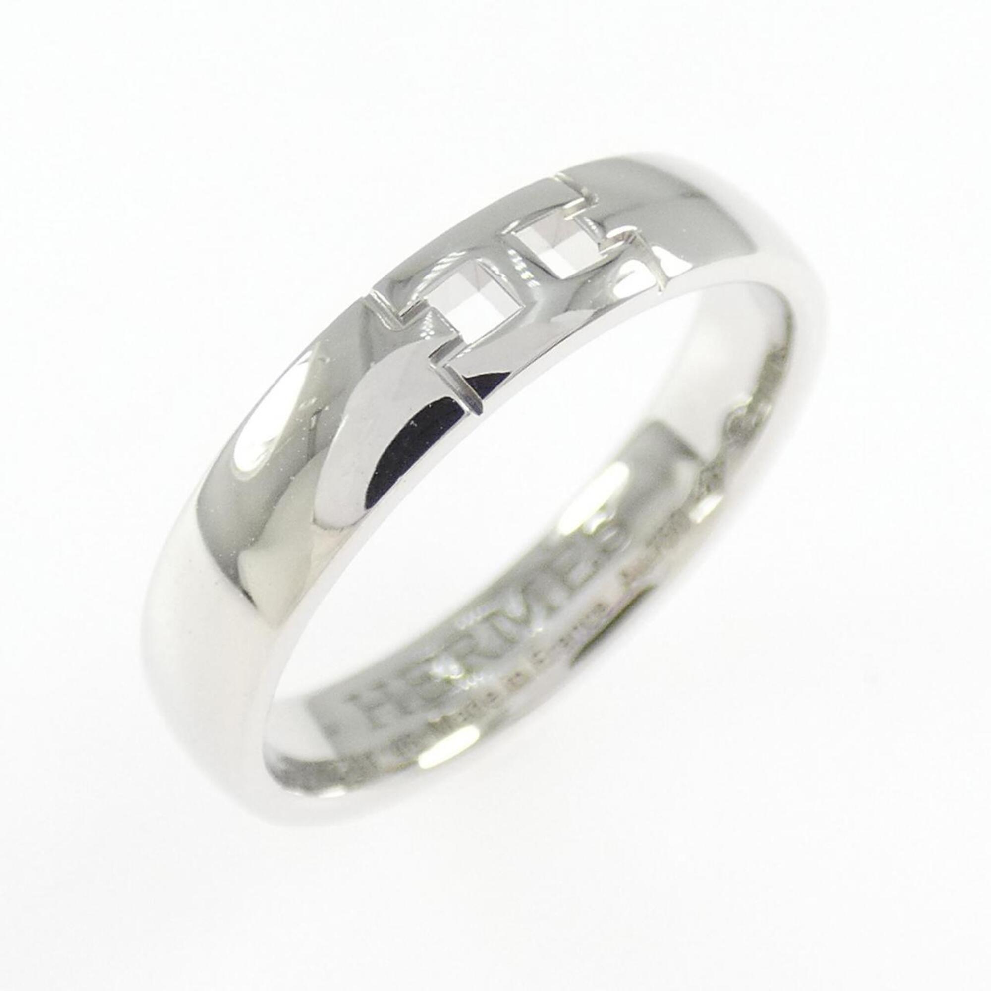 Hermes White Gold (18K) Band Ring (Pre-Owned)