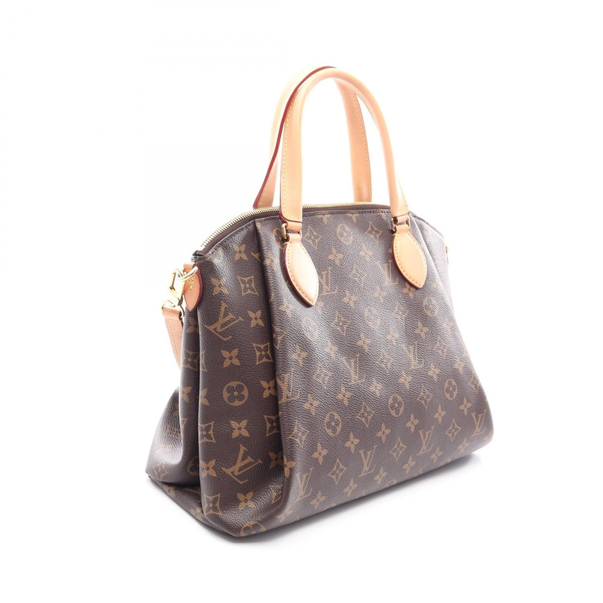 Louis Vuitton Brown Coated Canvas Pvc Monogram Leather Handbag (Pre-Owned)